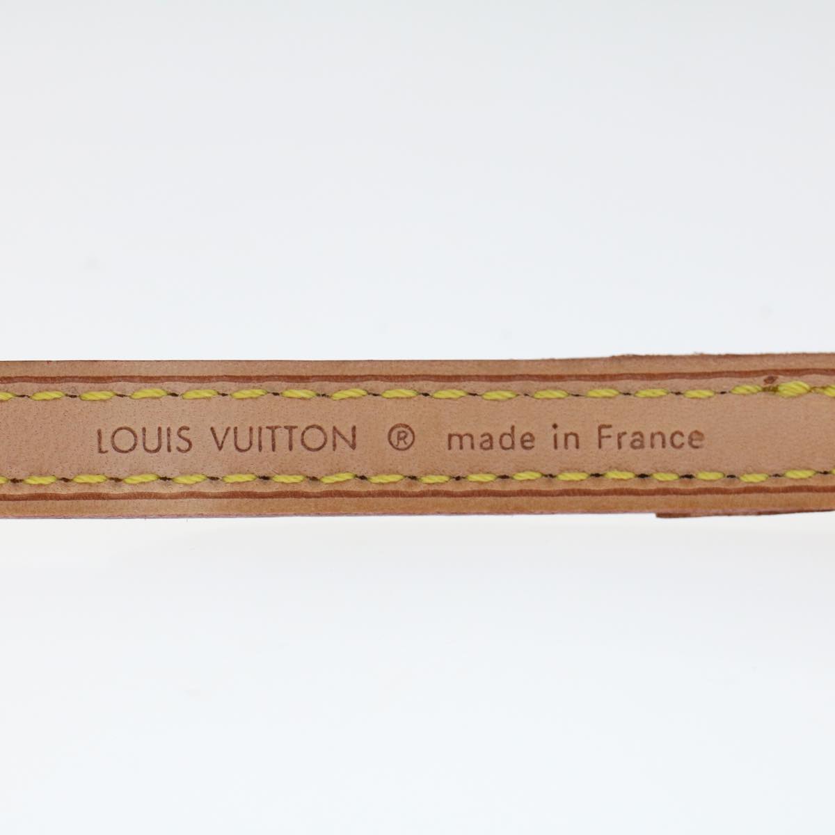 LOUIS VUITTON Shoulder Strap Leather 39.4""-46.5"" Beige LV ki3027