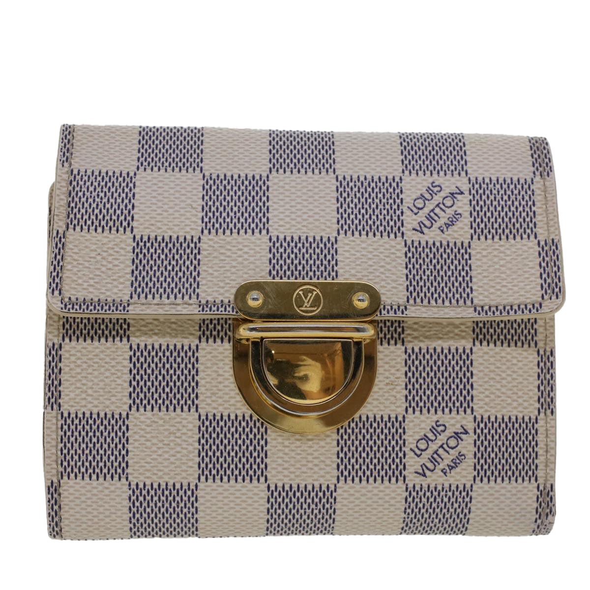 LOUIS VUITTON Damier Azur Portefeuille Koala Trifold Wallet N60013 ki3031