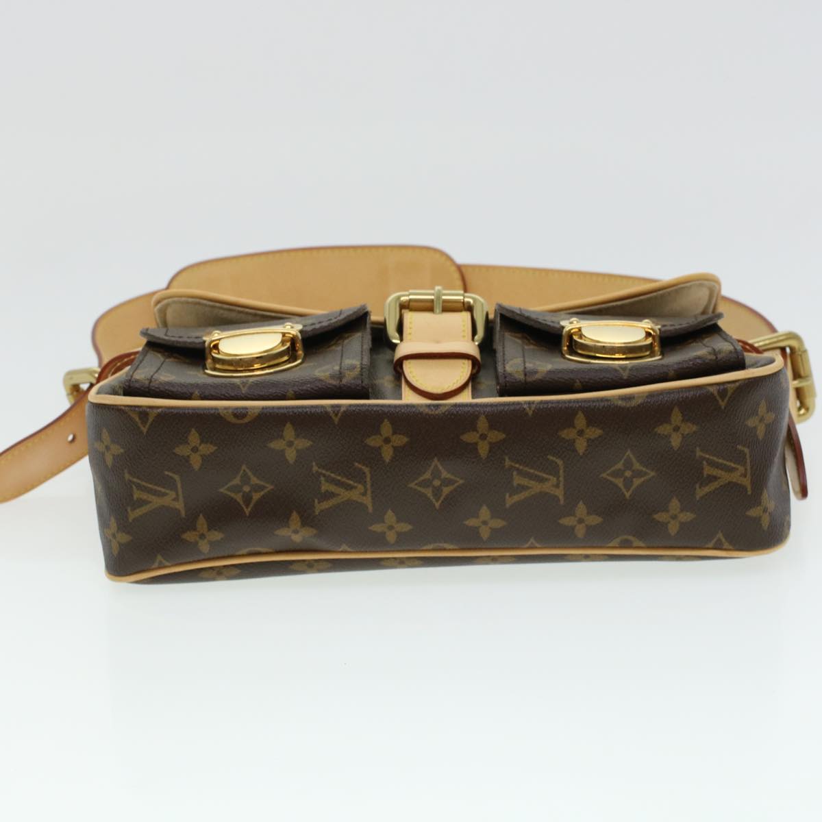 LOUIS VUITTON Monogram Hudson PM Shoulder Bag M40027 LV ki3036