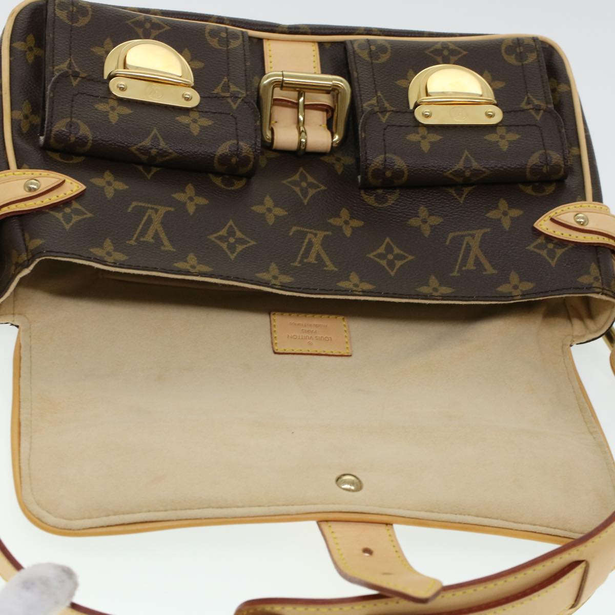 LOUIS VUITTON Monogram Hudson PM Shoulder Bag M40027 LV ki3036