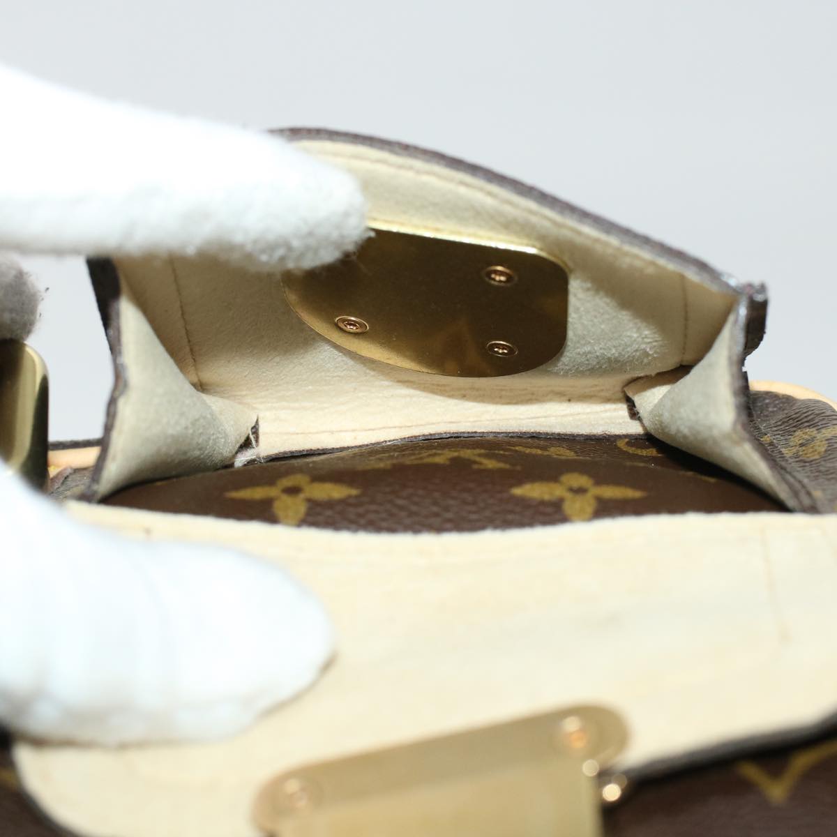 LOUIS VUITTON Monogram Hudson PM Shoulder Bag M40027 LV ki3036
