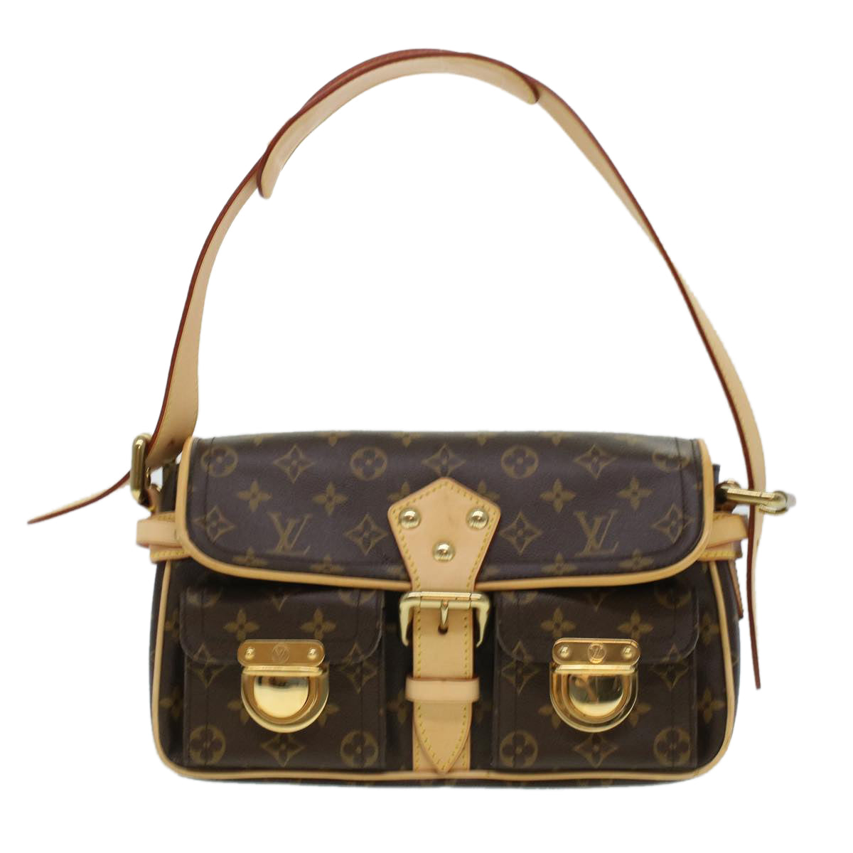 LOUIS VUITTON Monogram Hudson PM Shoulder Bag M40027 LV ki3036