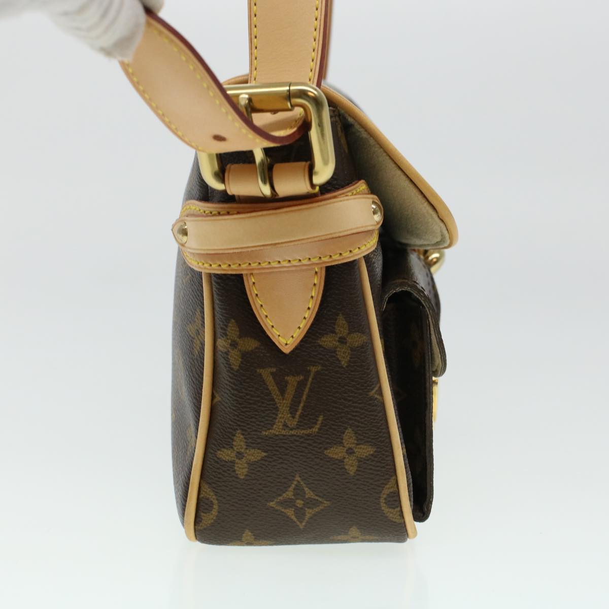 LOUIS VUITTON Monogram Hudson PM Shoulder Bag M40027 LV ki3036