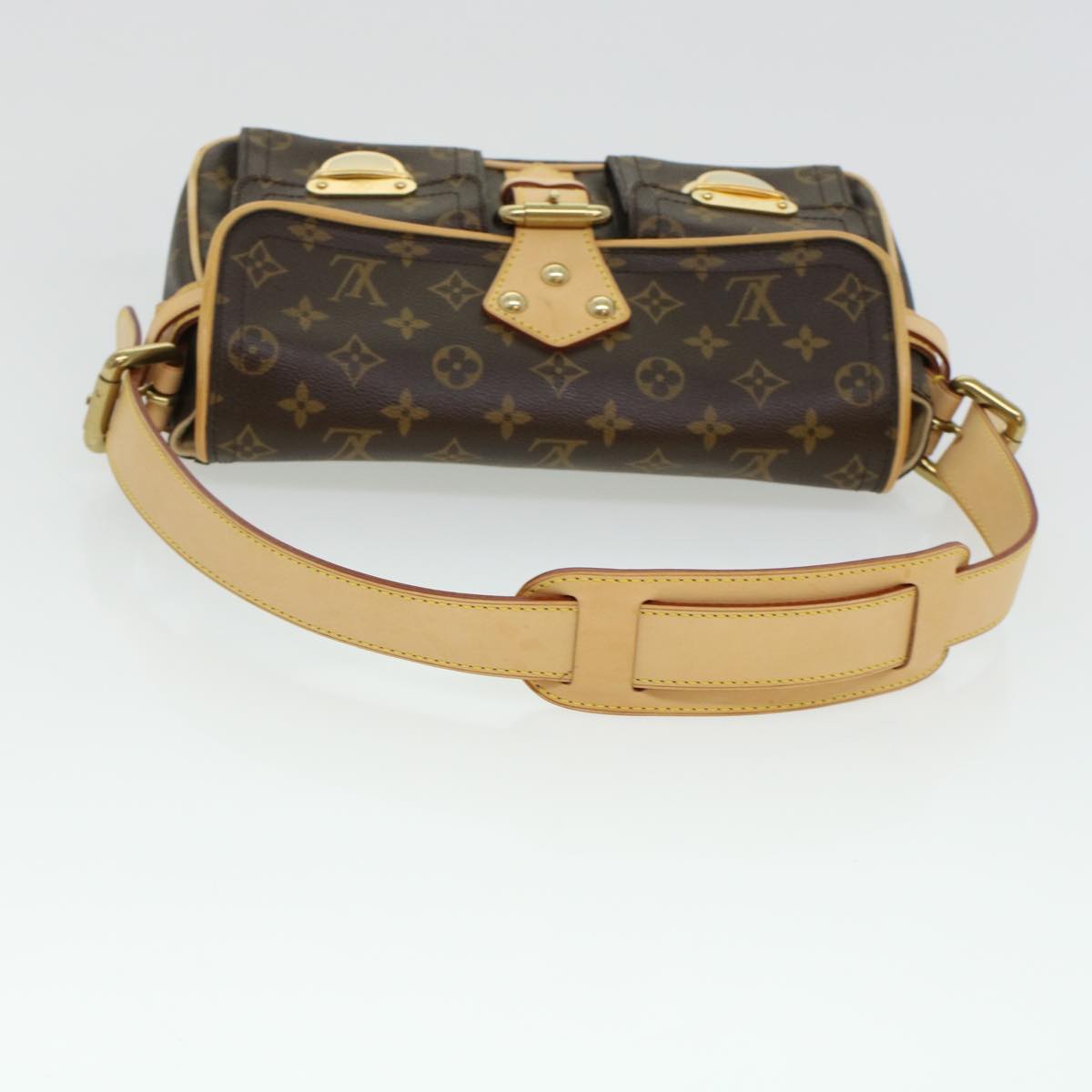 LOUIS VUITTON Monogram Hudson PM Shoulder Bag M40027 LV ki3036