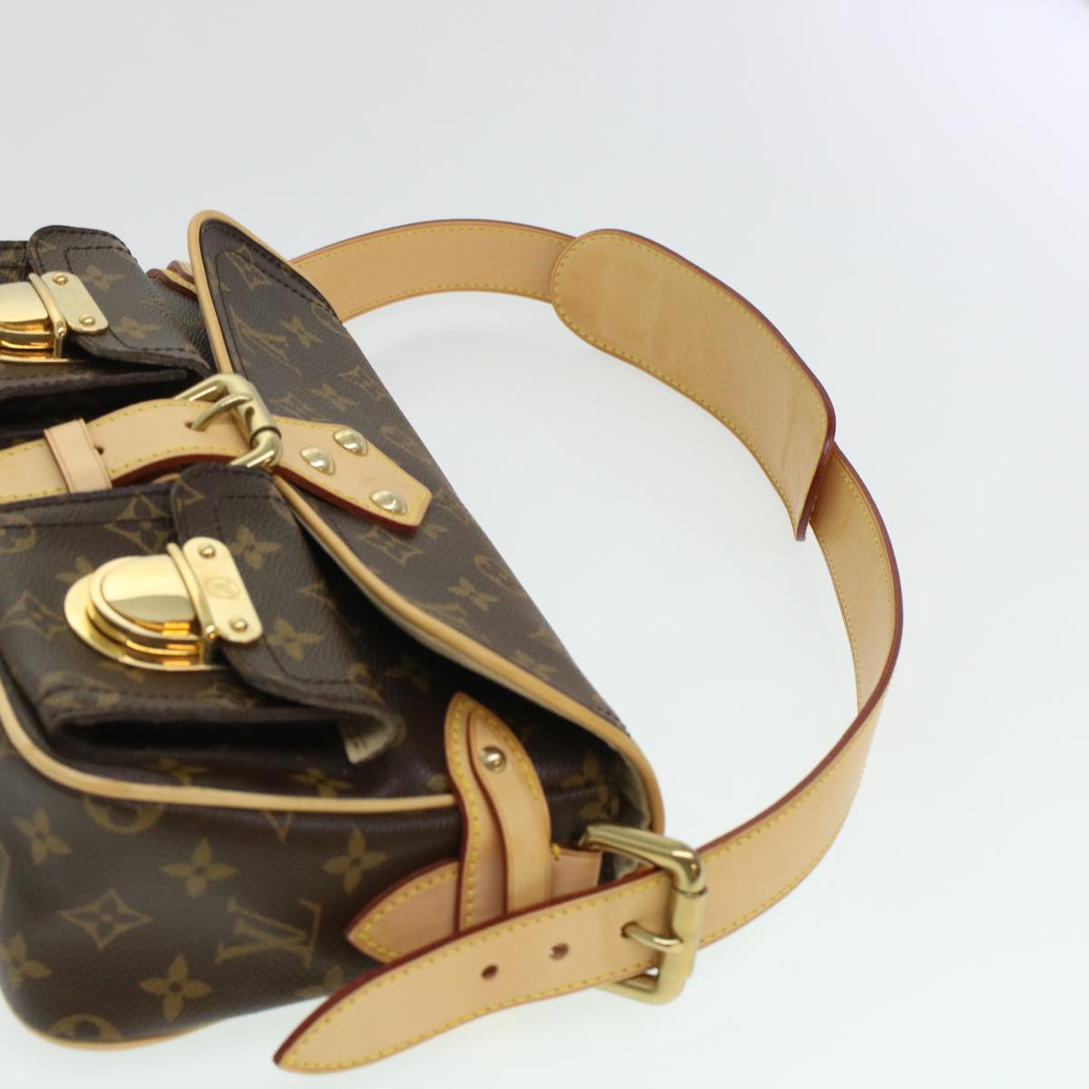 LOUIS VUITTON Monogram Hudson PM Shoulder Bag M40027 LV ki3036