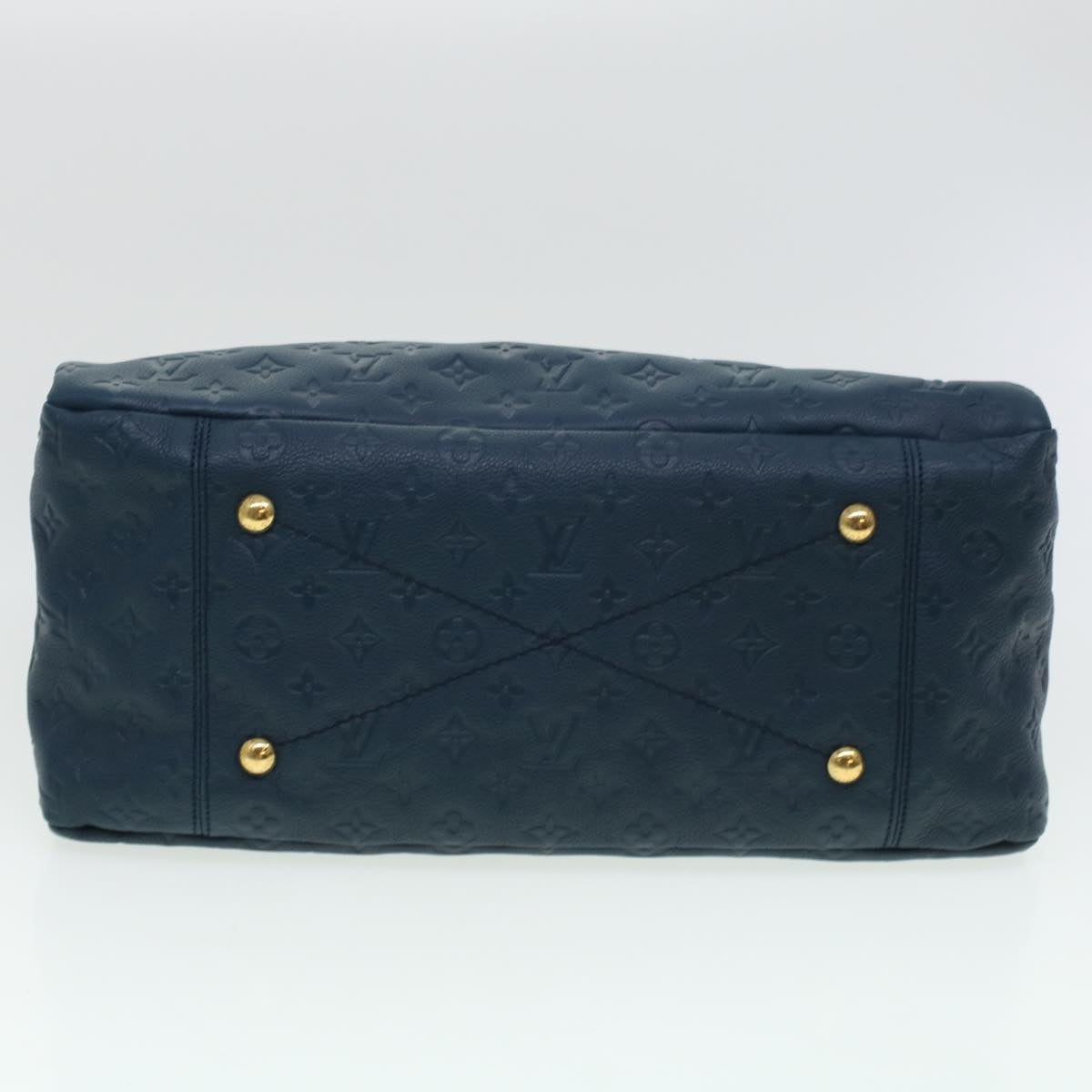 LOUIS VUITTON Monogram Empreinte Artsy MM Shoulder Bag Navy M93450 ki3041