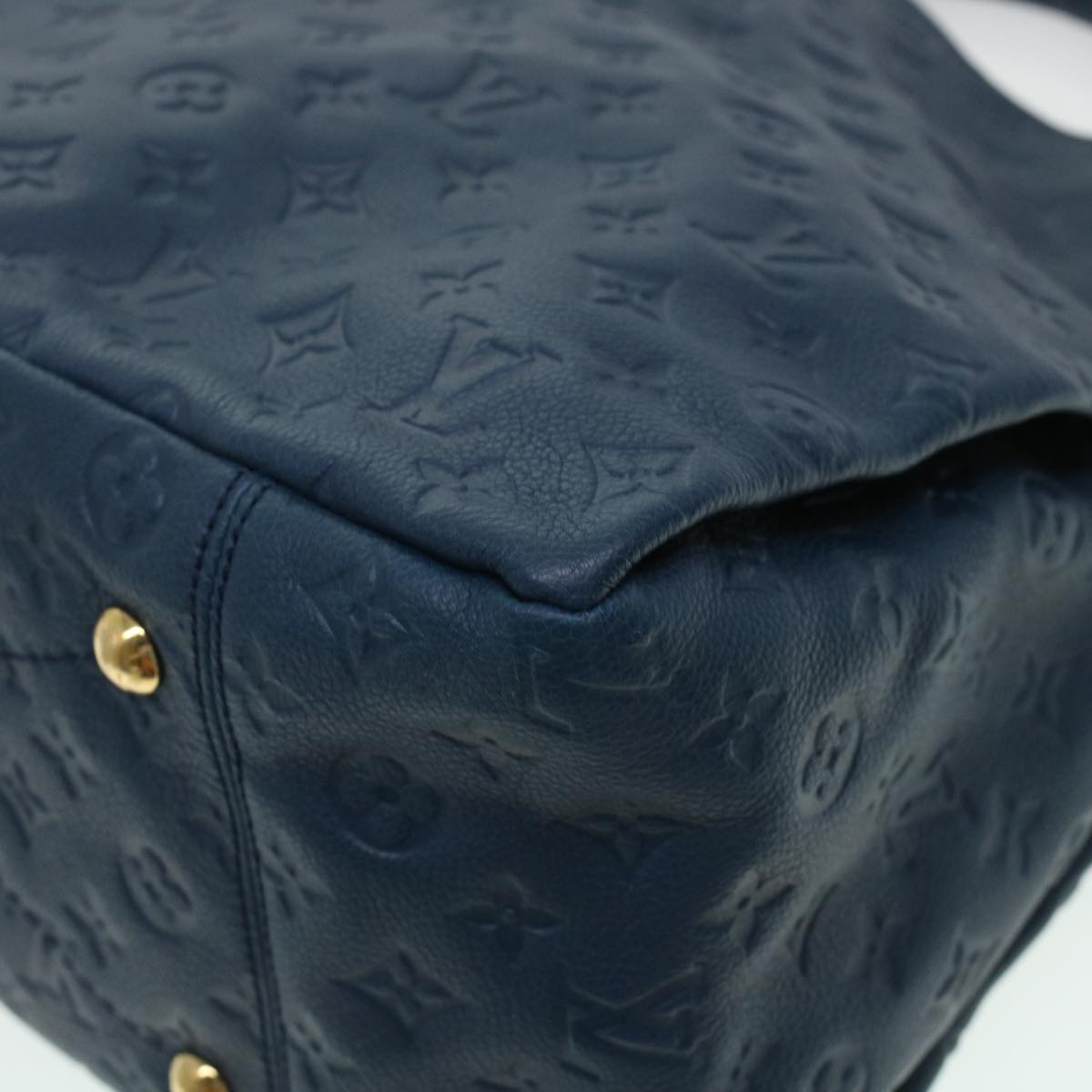 LOUIS VUITTON Monogram Empreinte Artsy MM Shoulder Bag Navy M93450 ki3041
