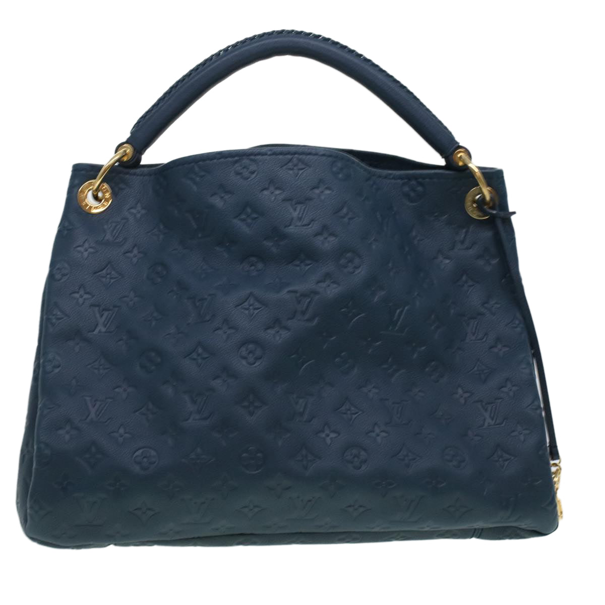 LOUIS VUITTON Monogram Empreinte Artsy MM Shoulder Bag Navy M93450 ki3041
