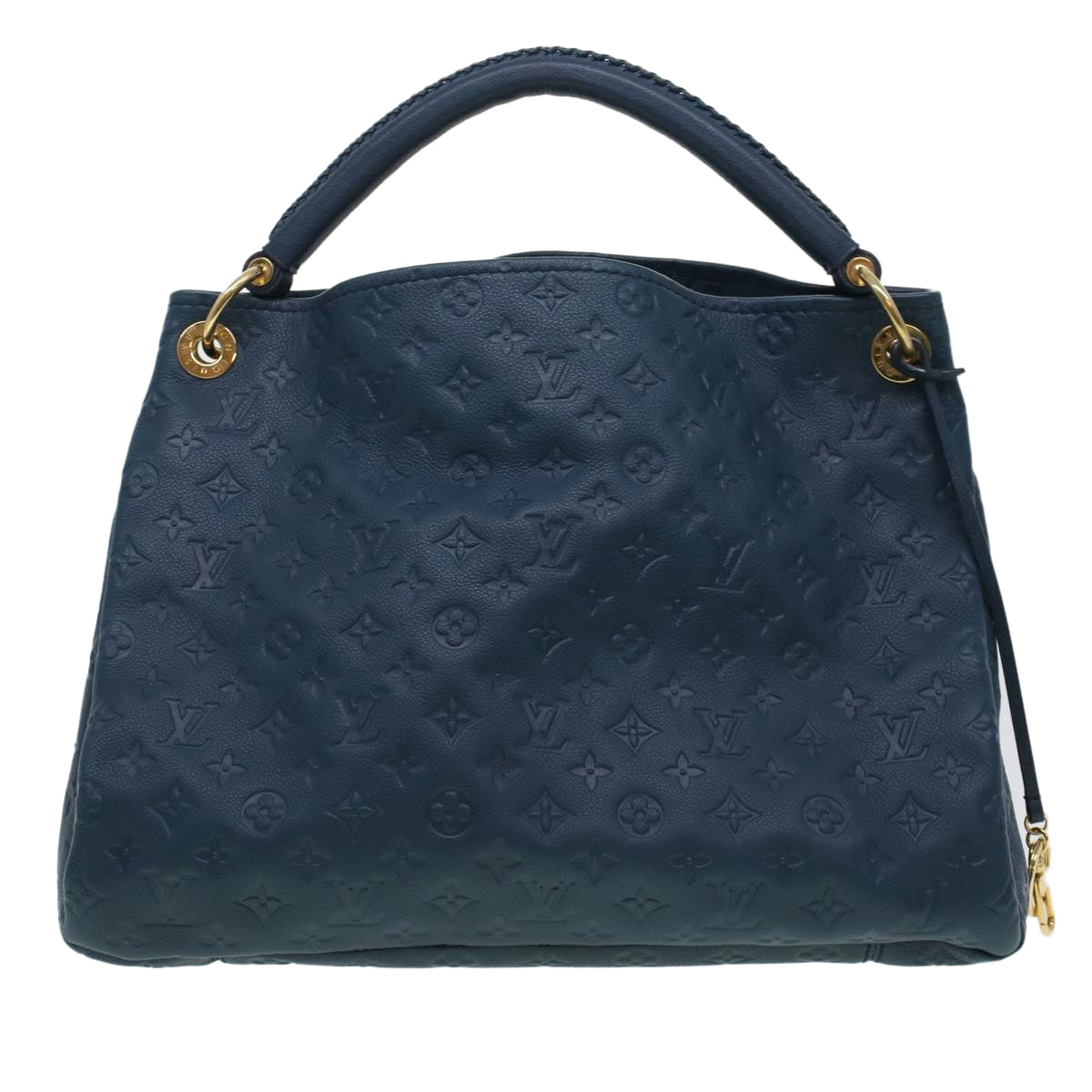 LOUIS VUITTON Monogram Empreinte Artsy MM Shoulder Bag Navy M93450 ki3041