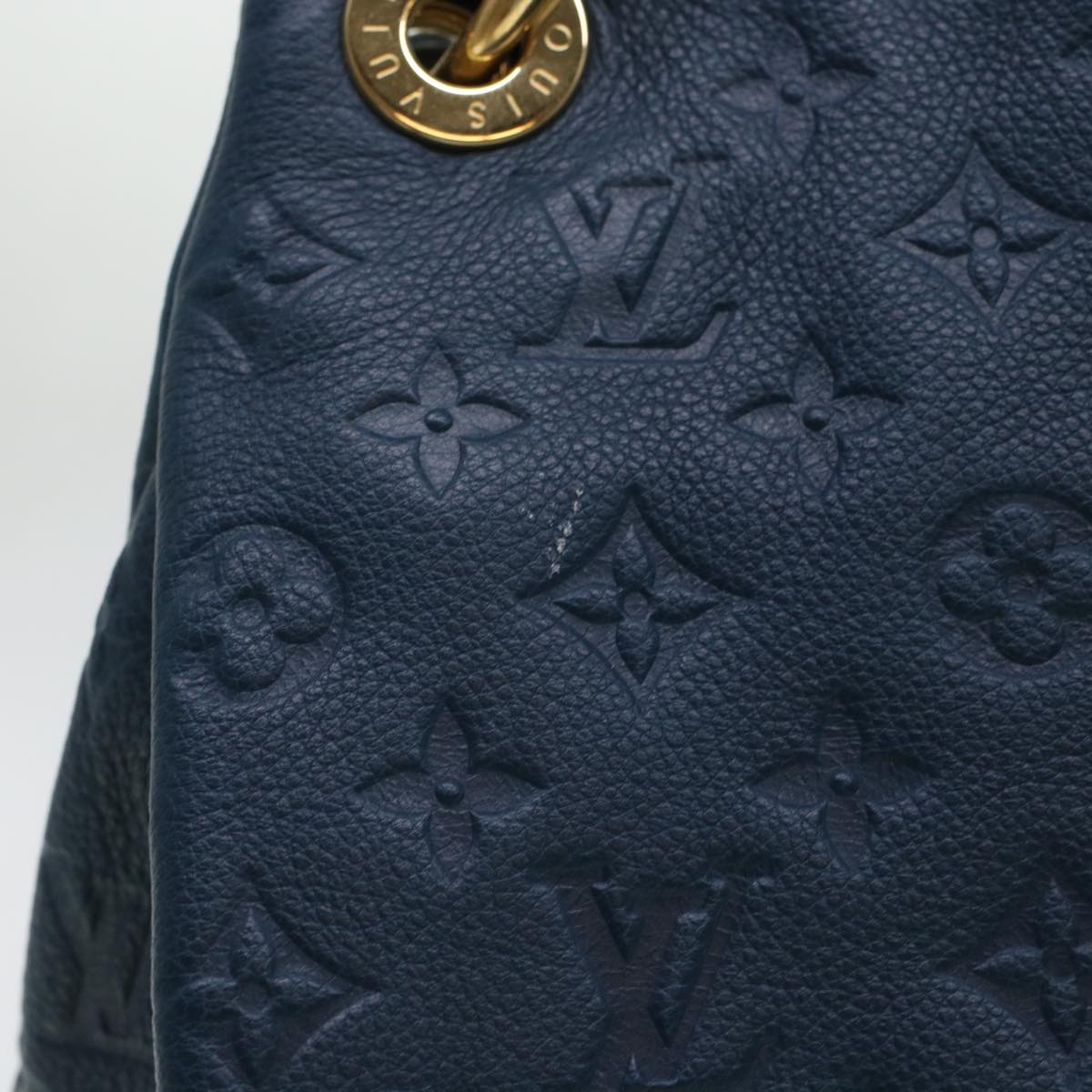 LOUIS VUITTON Monogram Empreinte Artsy MM Shoulder Bag Navy M93450 ki3041