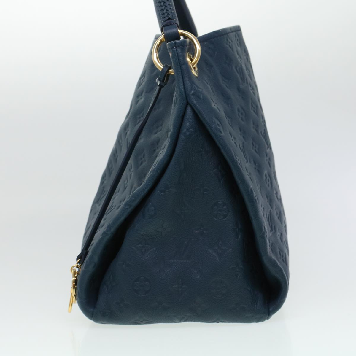 LOUIS VUITTON Monogram Empreinte Artsy MM Shoulder Bag Navy M93450 ki3041