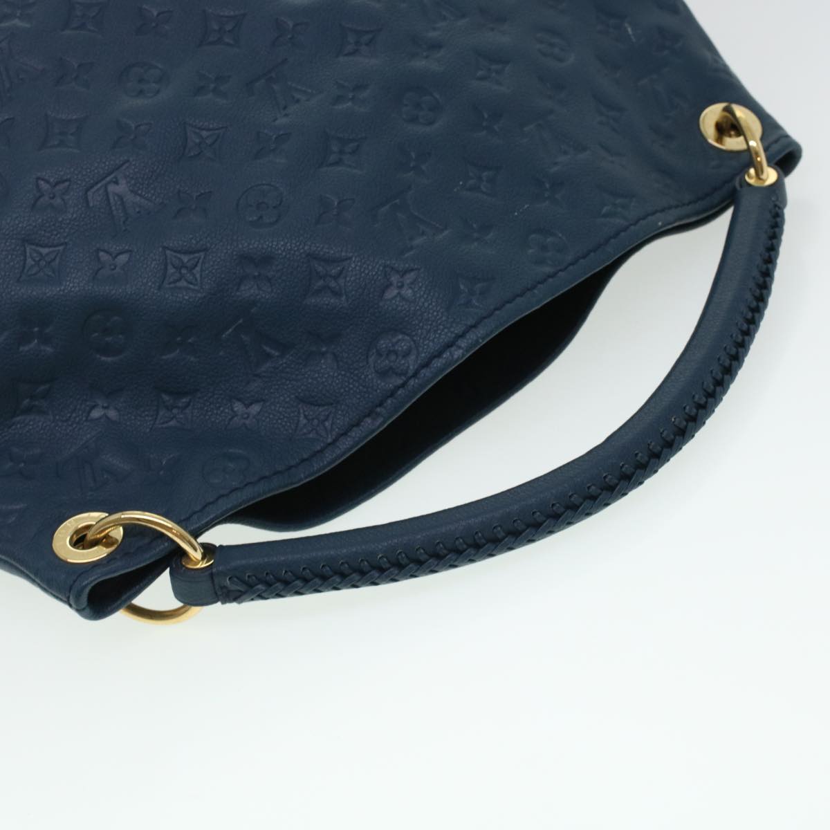 LOUIS VUITTON Monogram Empreinte Artsy MM Shoulder Bag Navy M93450 ki3041