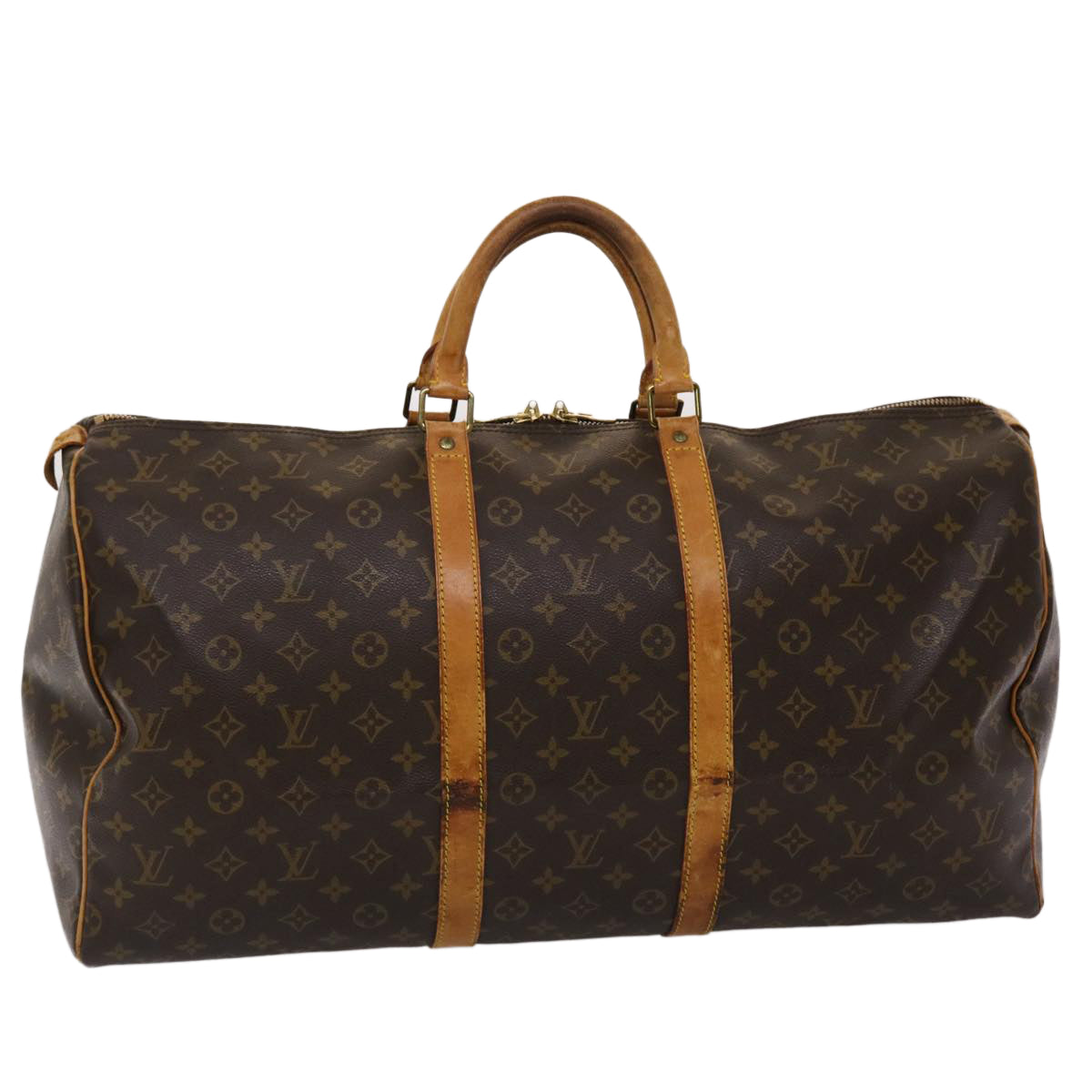 LOUIS VUITTON Monogram Keepall 55 Boston Bag M41424 LV ki3066