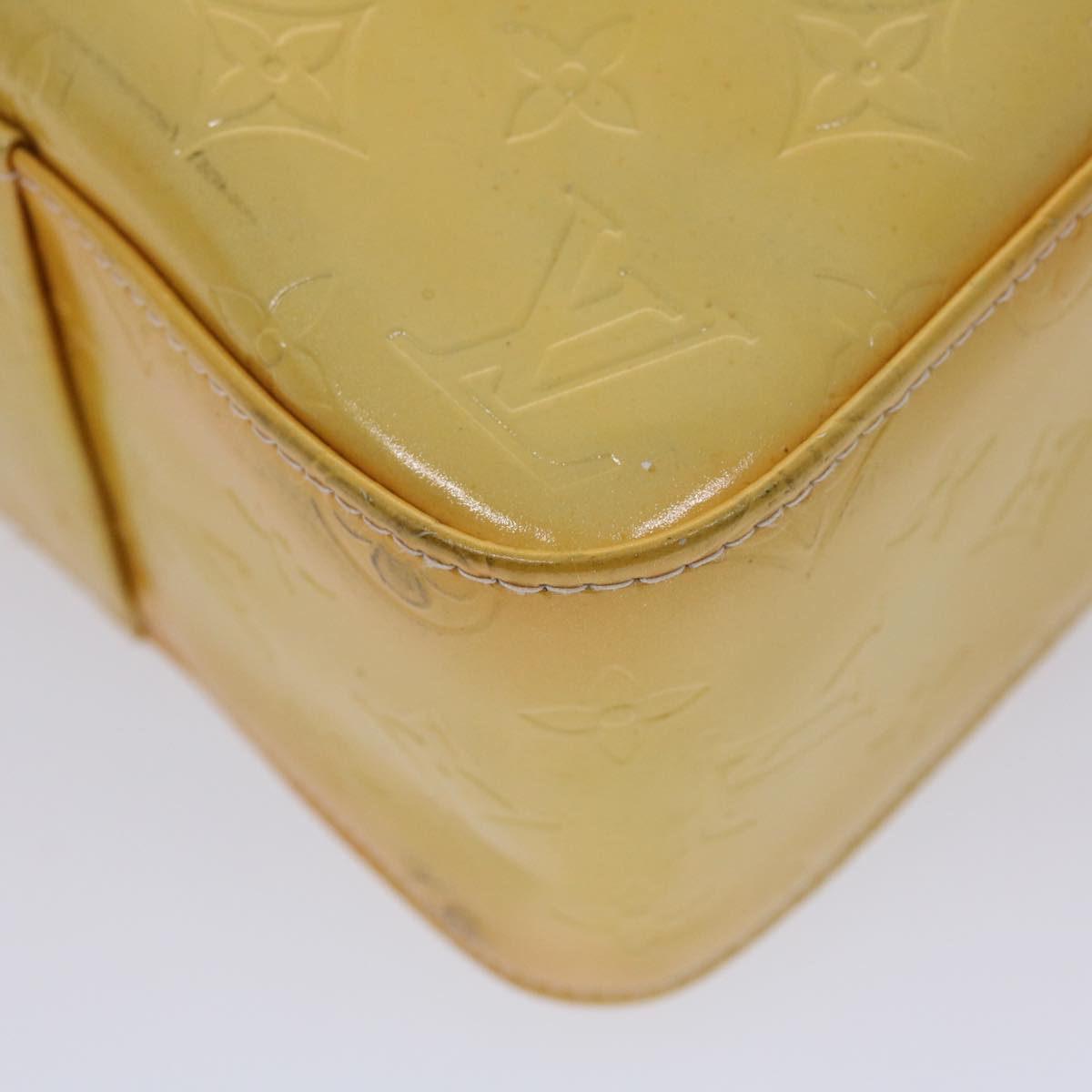 LOUIS VUITTON Monogram Vernis Columbus Tote Bag Gris M91028 LV ki3067