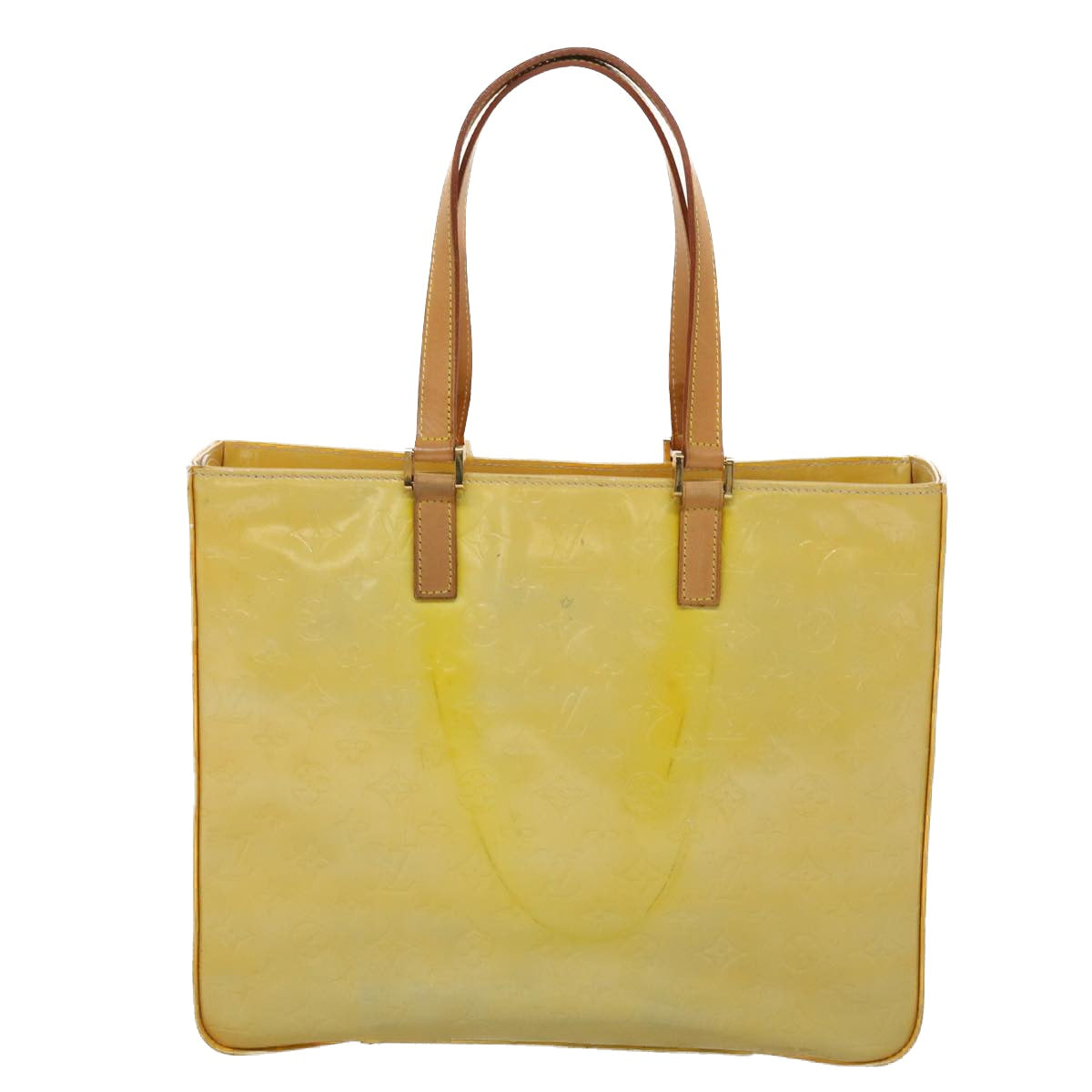 LOUIS VUITTON Monogram Vernis Columbus Tote Bag Gris M91028 LV ki3067