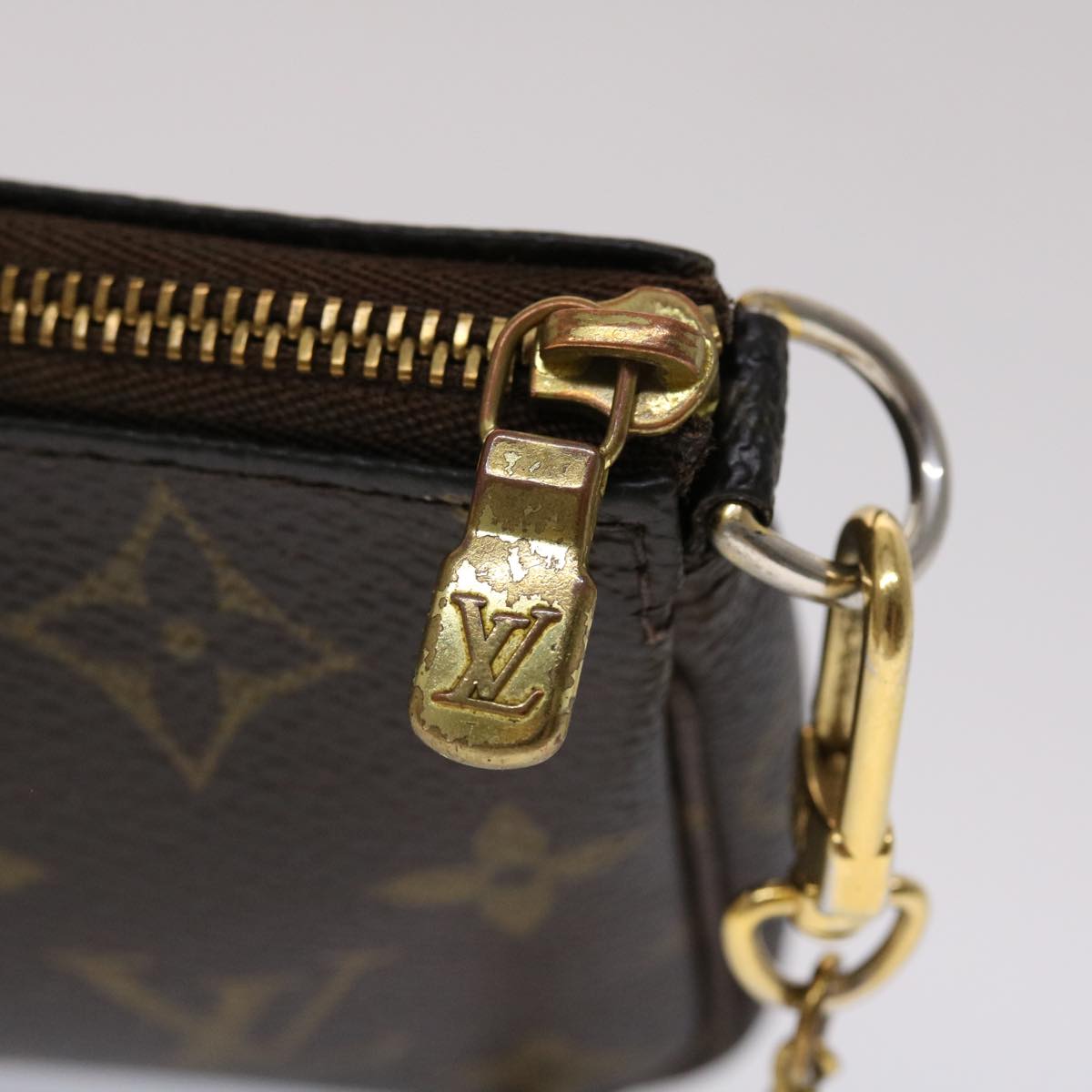 LOUIS VUITTON Monogram T&B Mini Pochette Accessoires Pouch M60153 LV ki3079