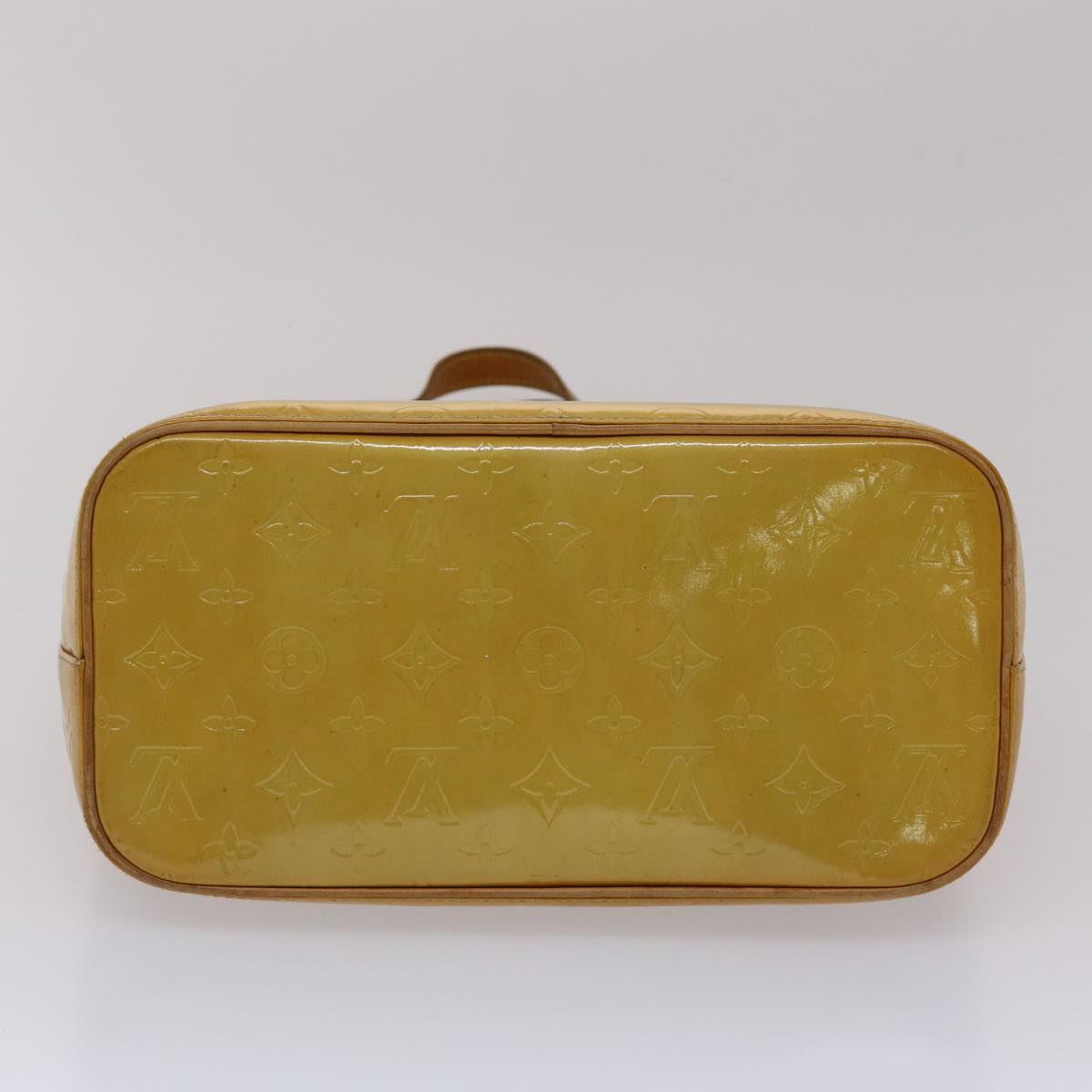 LOUIS VUITTON Monogram Vernis Houston Hand Bag Beige M91004 LV ki3080