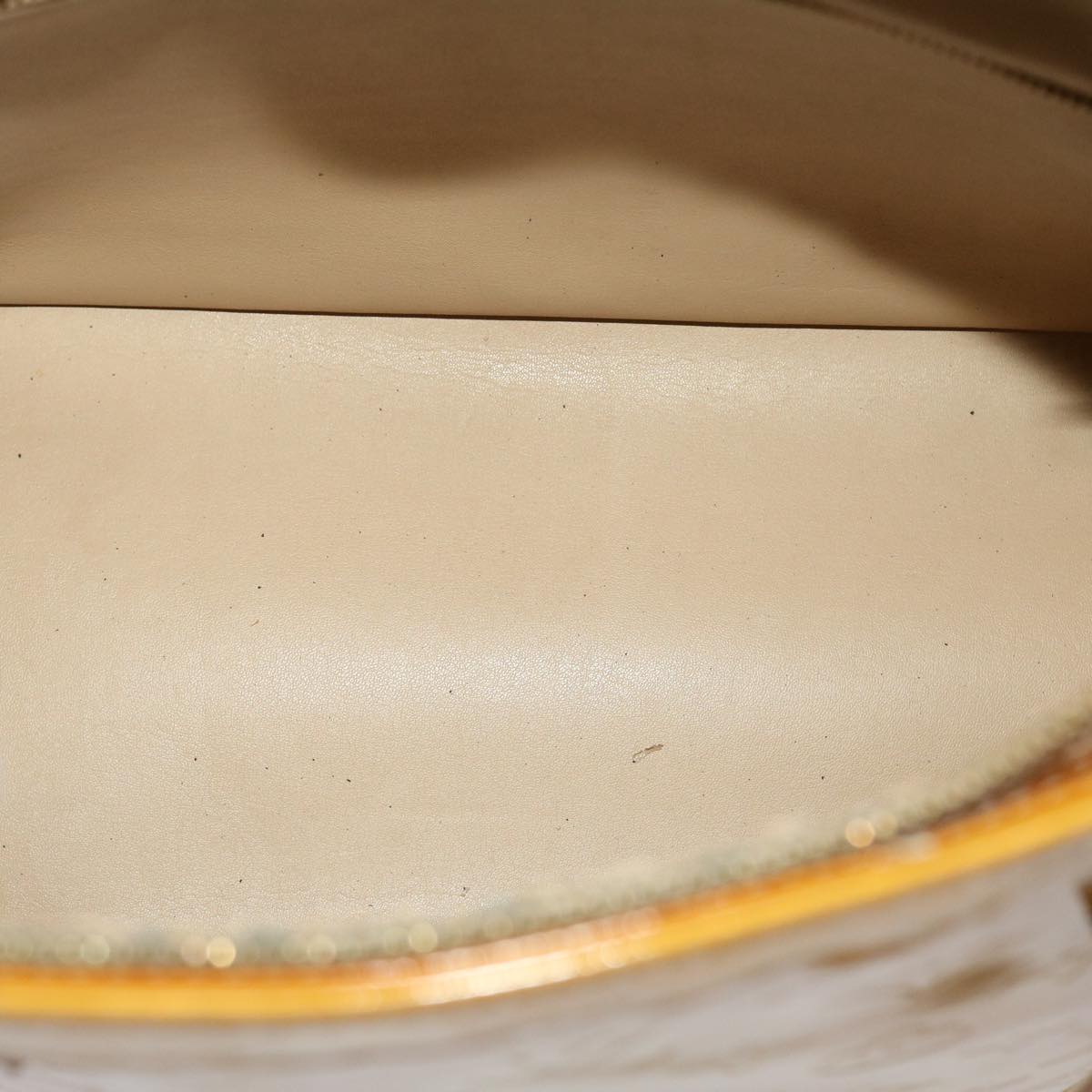 LOUIS VUITTON Monogram Vernis Houston Hand Bag Beige M91004 LV ki3080