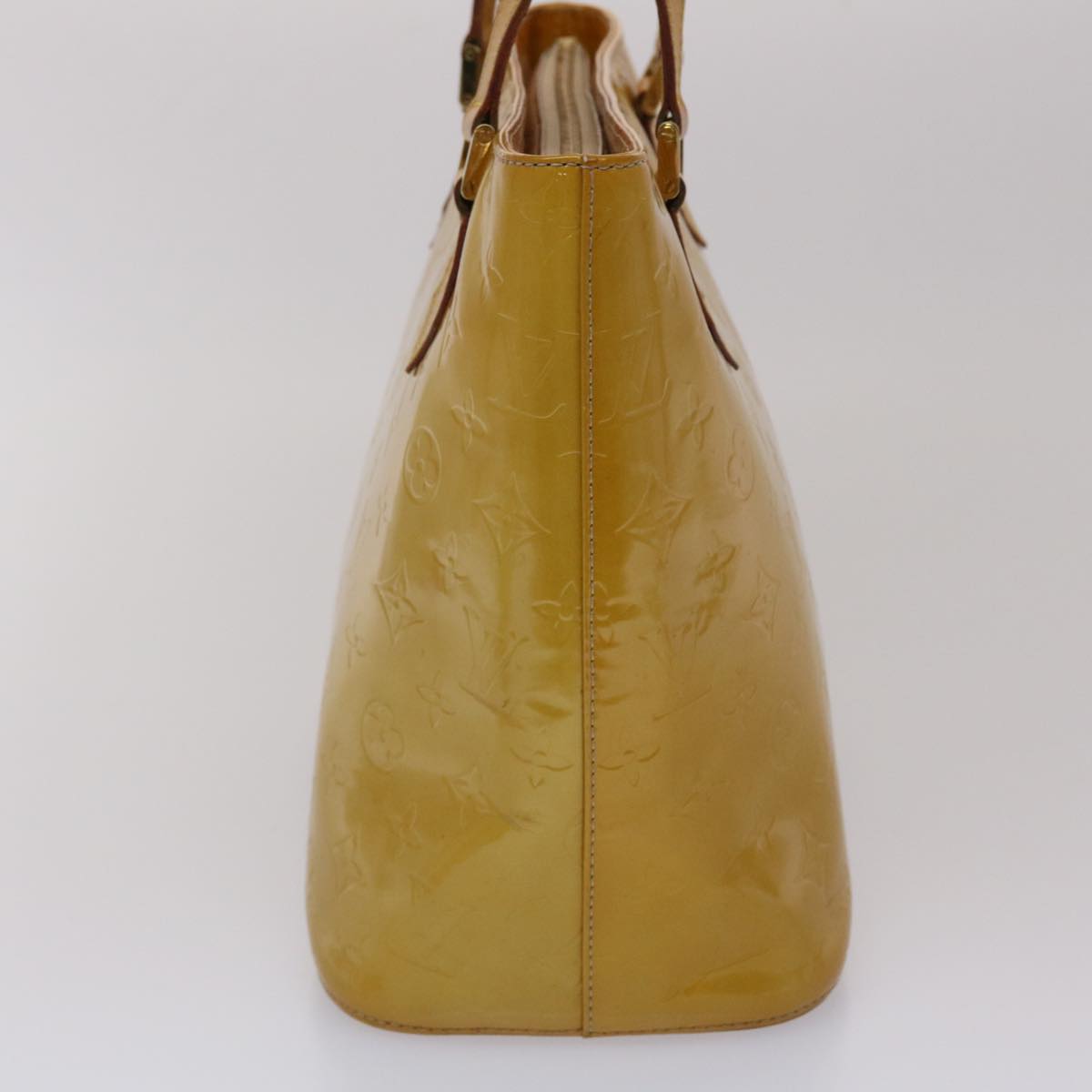 LOUIS VUITTON Monogram Vernis Houston Hand Bag Beige M91004 LV ki3080