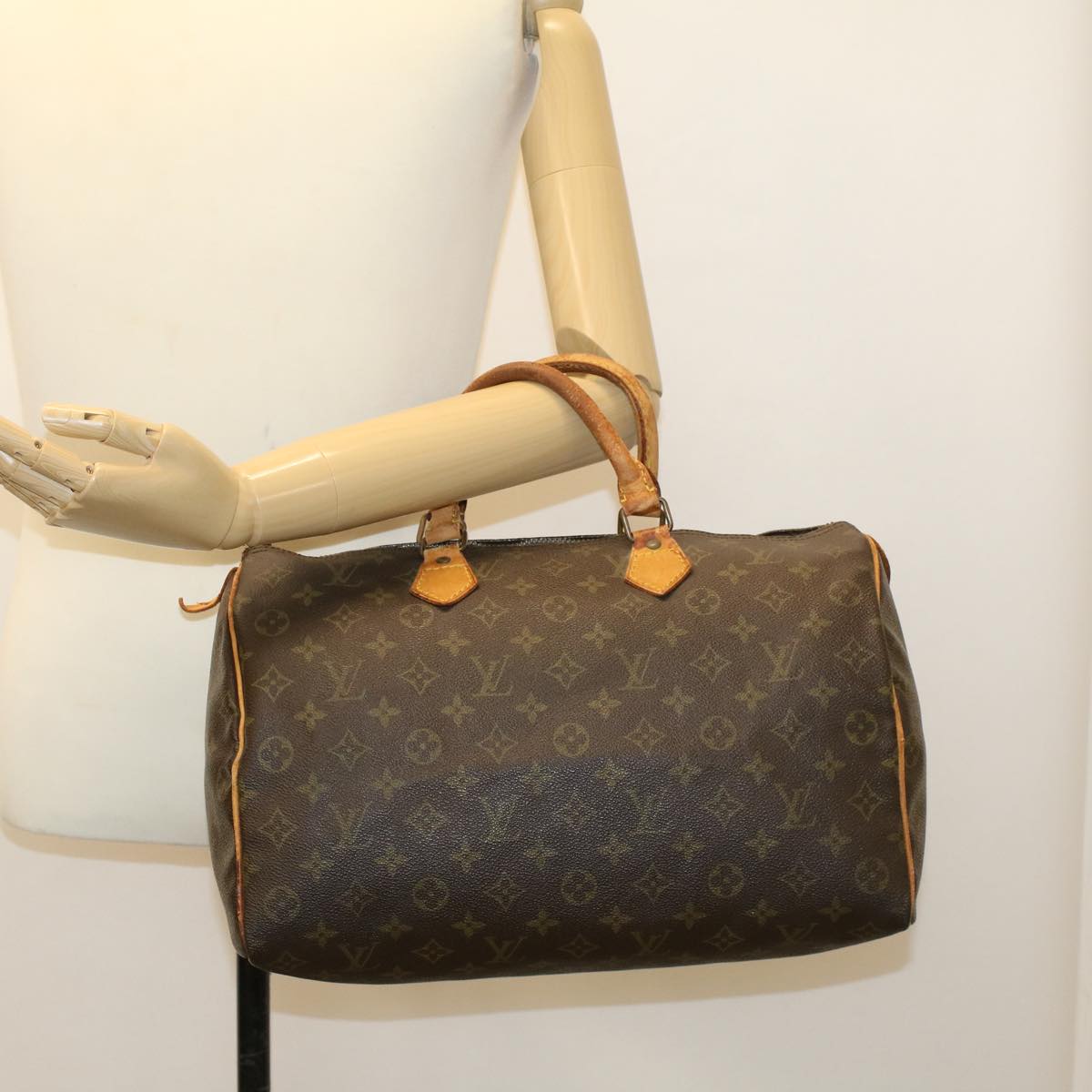 LOUIS VUITTON Monogram Speedy 35 Hand Bag M41524 LV ki3083