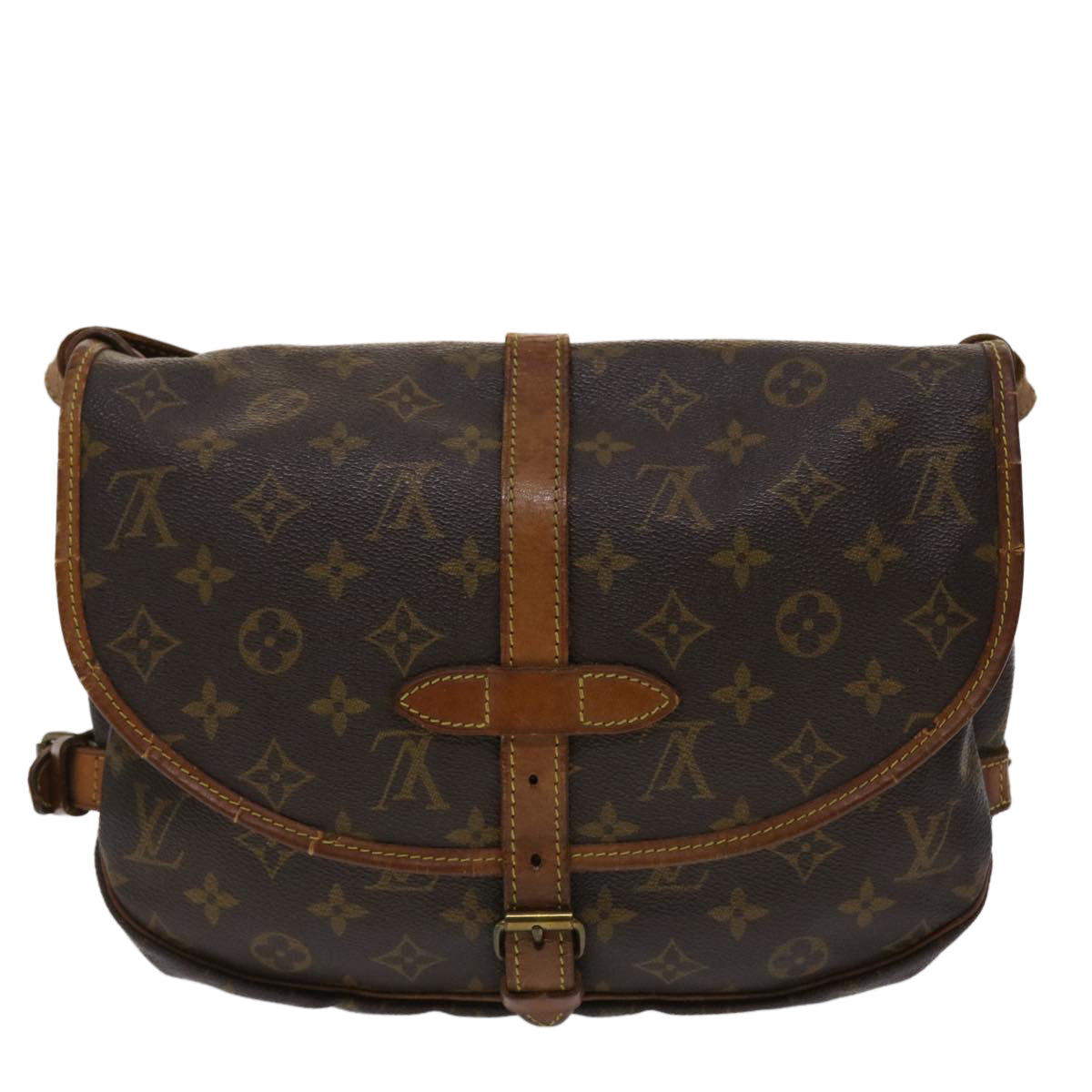 LOUIS VUITTON Monogram Saumur 30 Shoulder Bag M42256 LV ki3085