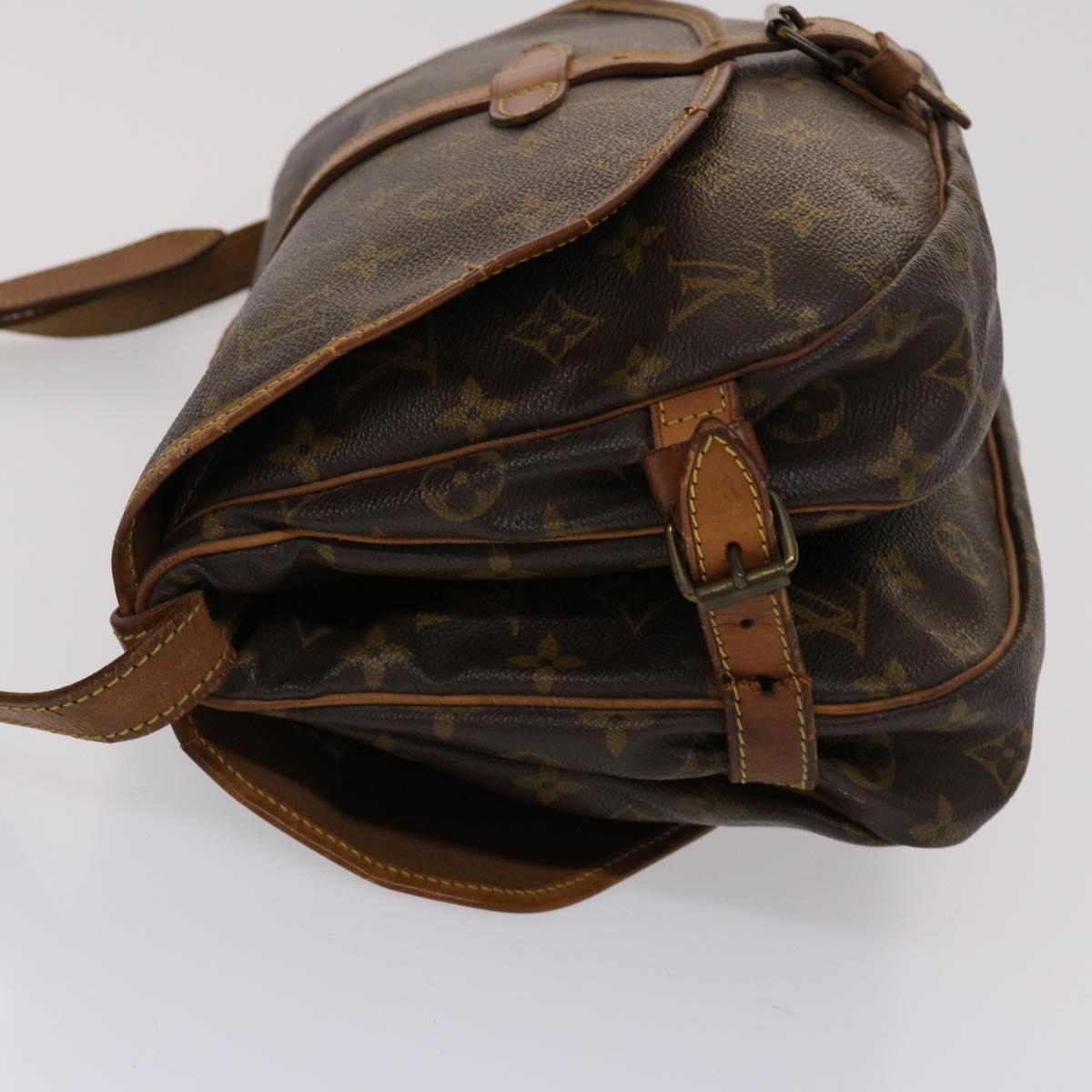 LOUIS VUITTON Monogram Saumur 30 Shoulder Bag M42256 LV ki3085