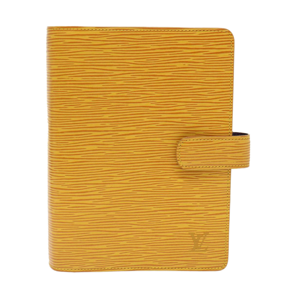 LOUIS VUITTON Epi Agenda MM Day Planner Cover Yellow R20049 LV ki3087
