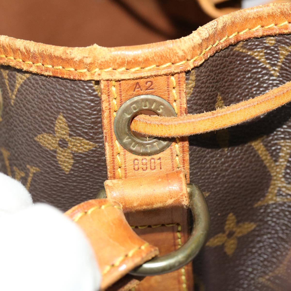 LOUIS VUITTON Monogram Noe Shoulder Bag M42224 LV ki3090