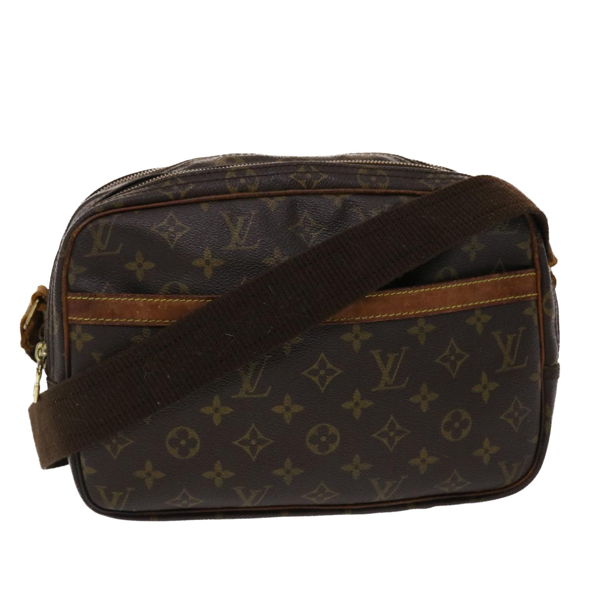LOUIS VUITTON Monogram Reporter PM Shoulder Bag M45254 LV ki3102