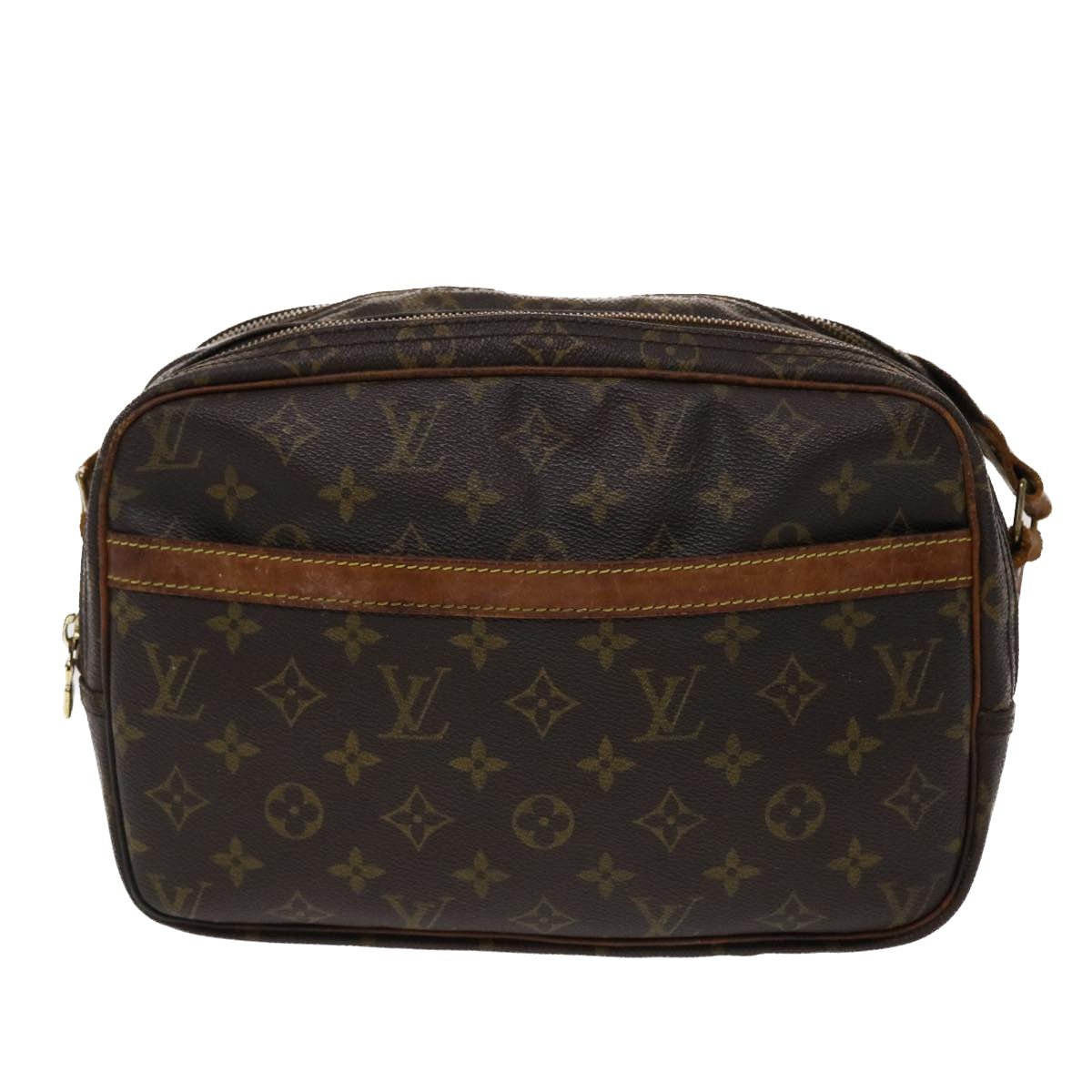 LOUIS VUITTON Monogram Reporter PM Shoulder Bag M45254 LV ki3102