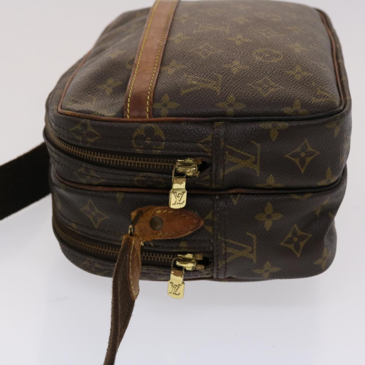 LOUIS VUITTON Monogram Reporter PM Shoulder Bag M45254 LV ki3102