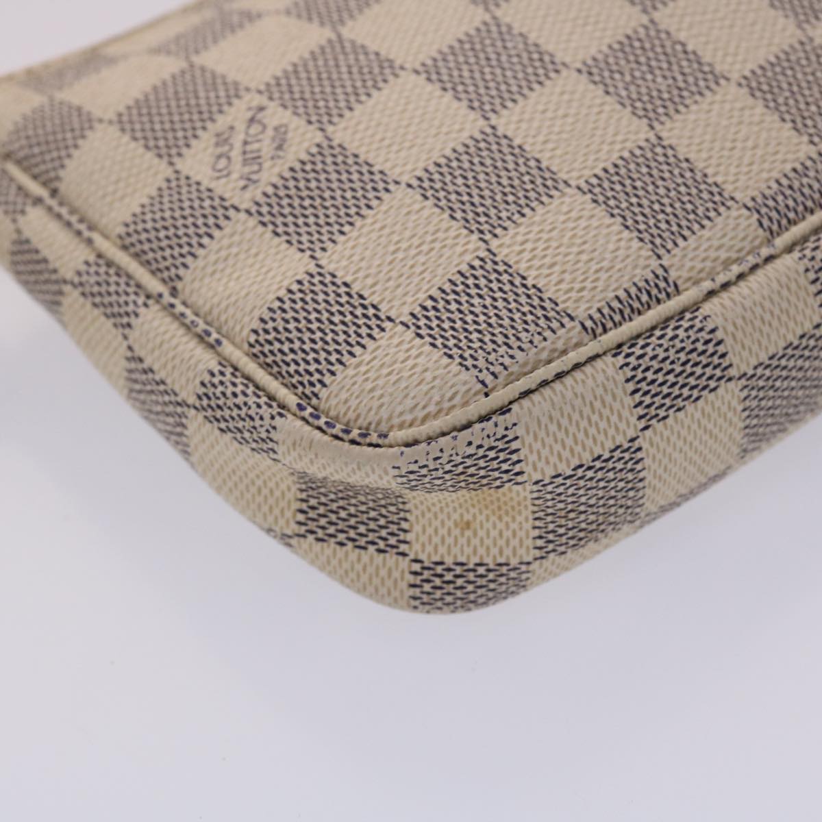 LOUIS VUITTON Damier Azur Pochette Accessoires Pouch N51986 LV ki3123