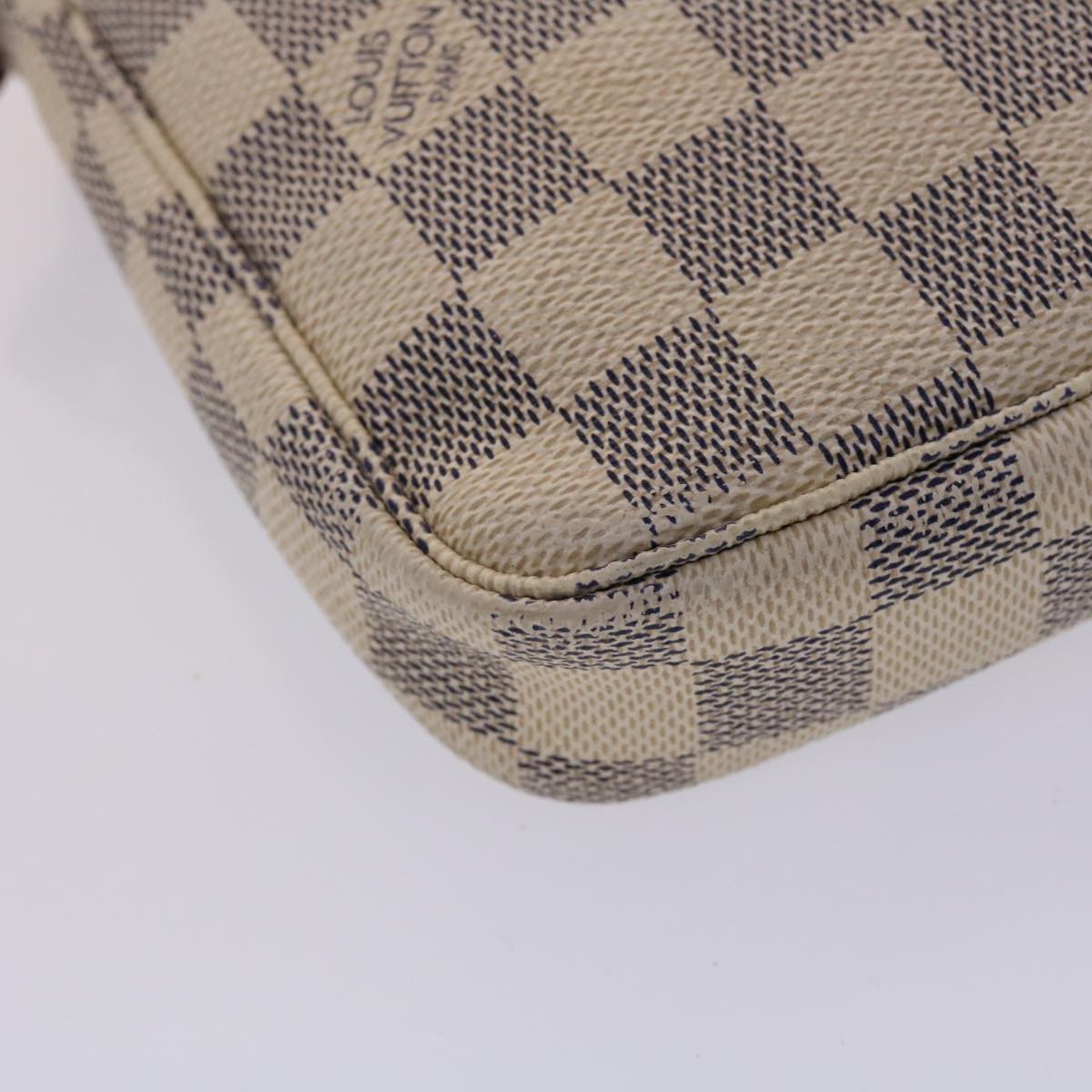 LOUIS VUITTON Damier Azur Pochette Accessoires Pouch N51986 LV ki3123