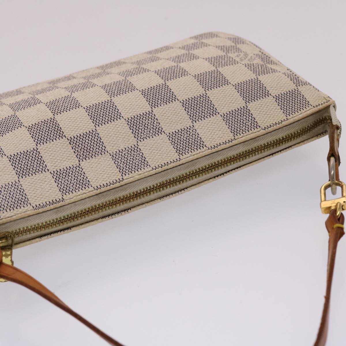 LOUIS VUITTON Damier Azur Pochette Accessoires Pouch N51986 LV ki3123