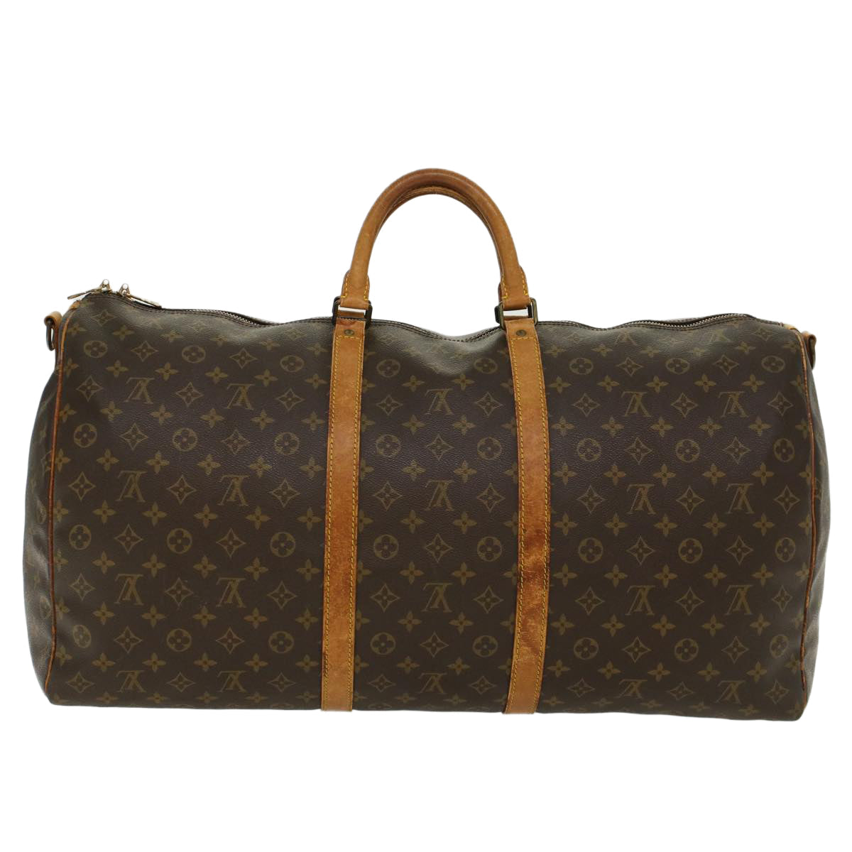 LOUIS VUITTON Monogram Keepall Bandouliere 60 Boston Bag M41412 LV ki3130