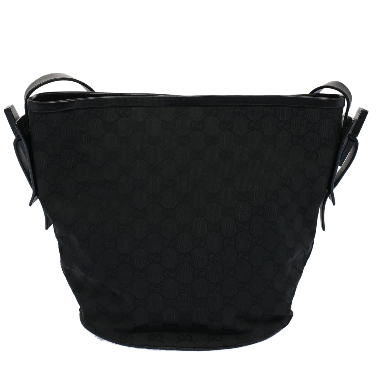 Luxury Gucci GG Canvas Shoulder Bag Black 106240  ki3424