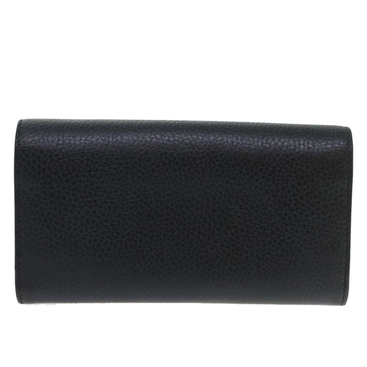 Luxury Gucci Interlocking GG Long Wallet Leather Black  ki3458