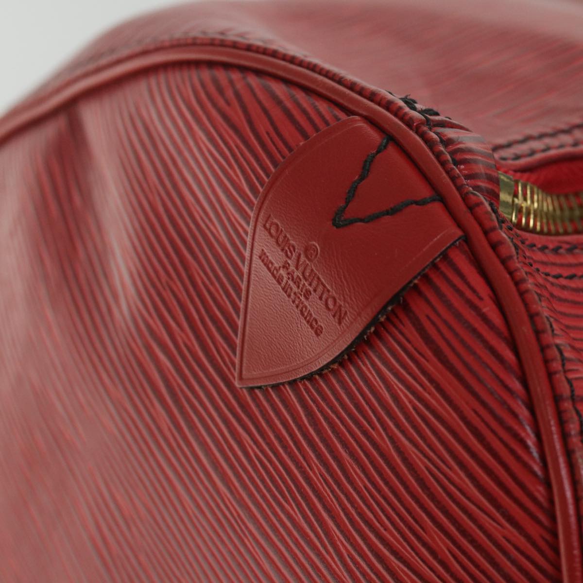 LOUIS VUITTON Epi Keepall 60 Boston Bag Red M42947 LV ki3514