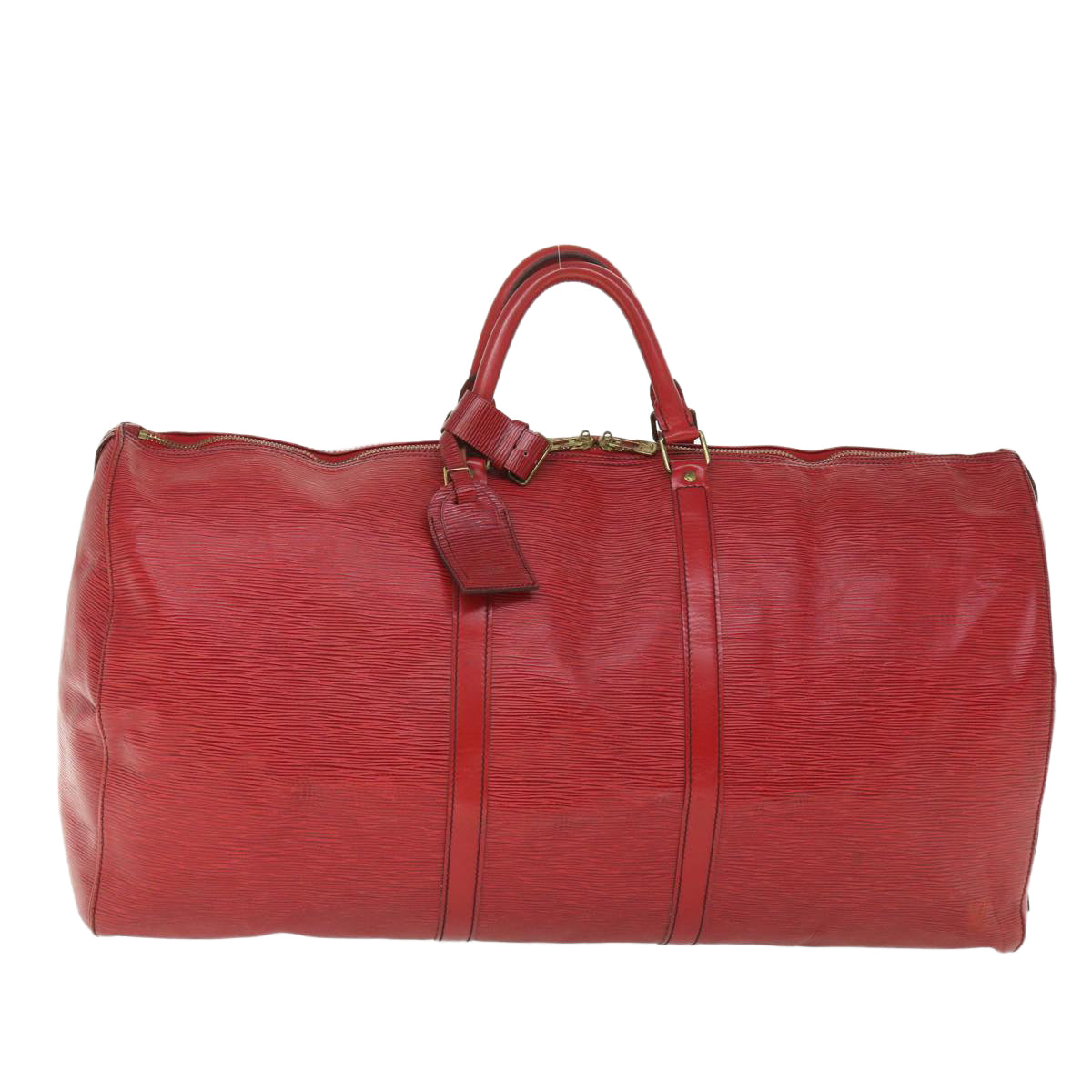 LOUIS VUITTON Epi Keepall 60 Boston Bag Red M42947 LV ki3514
