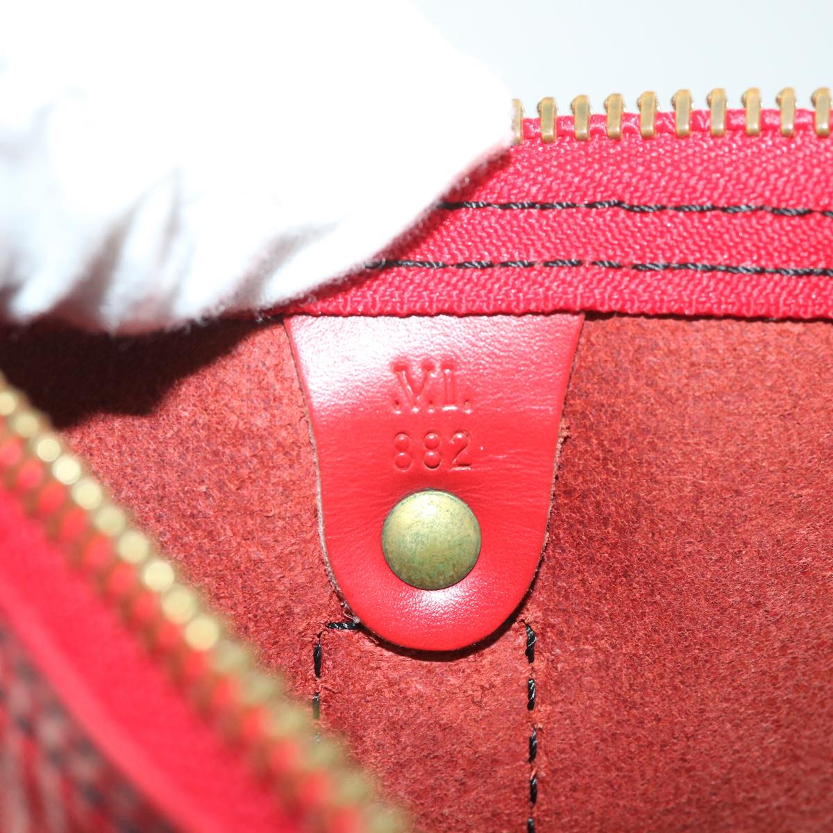 LOUIS VUITTON Epi Keepall 60 Boston Bag Red M42947 LV ki3514