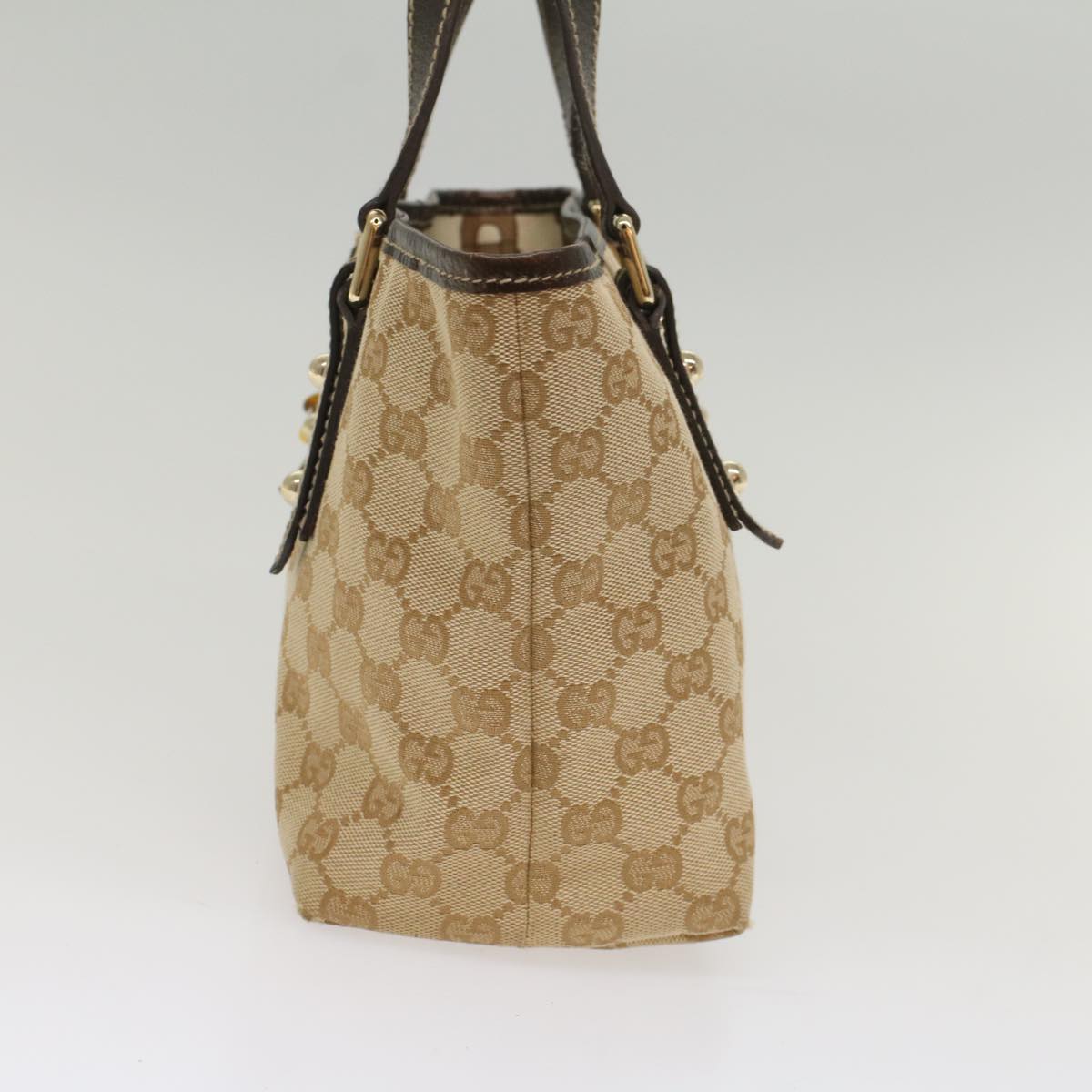 Luxury Gucci GG Canvas Hand Bag Beige 139261  ki3531