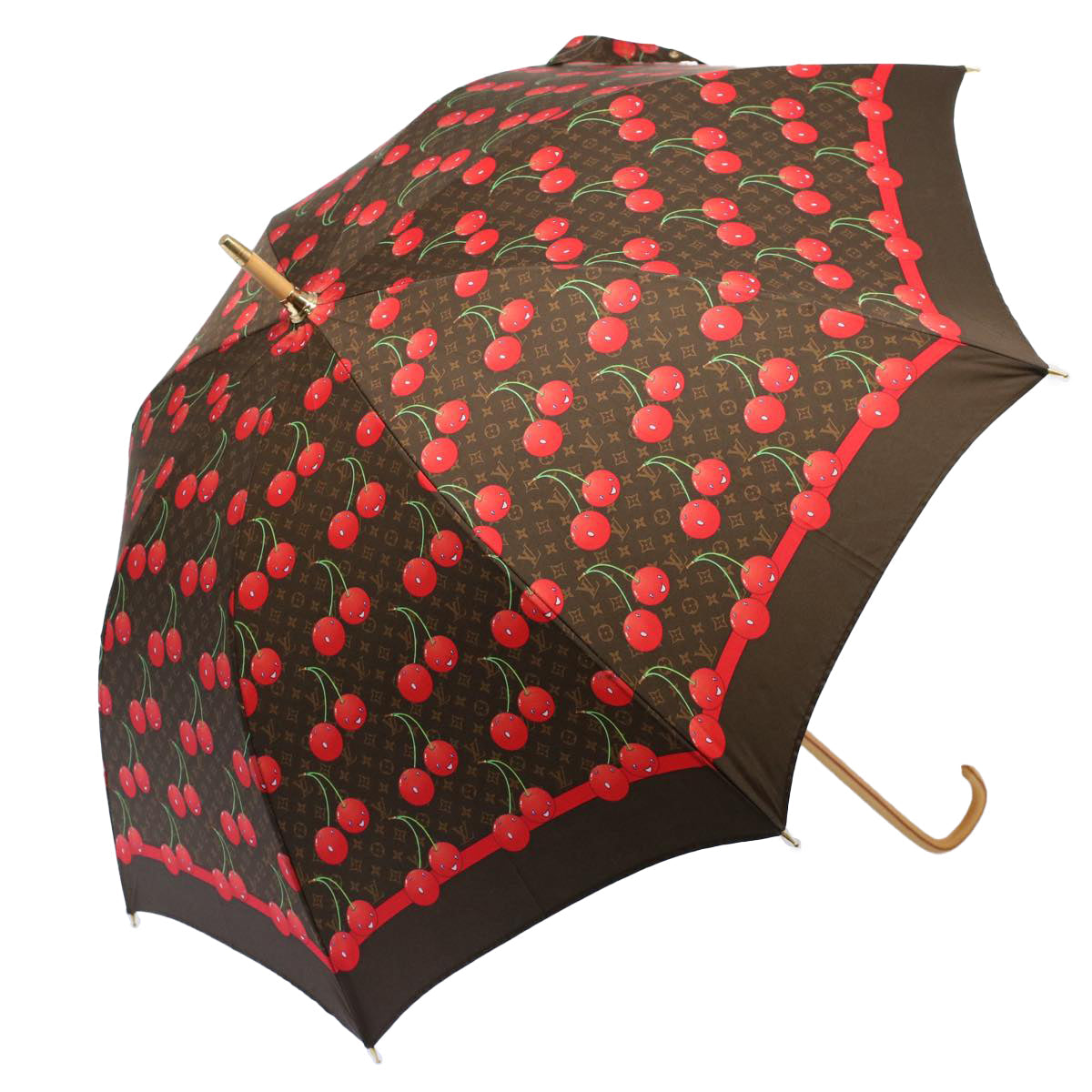LOUIS VUITTON Monogram Cherry Parapluie Umbrella Polyester M70125 ki3536A