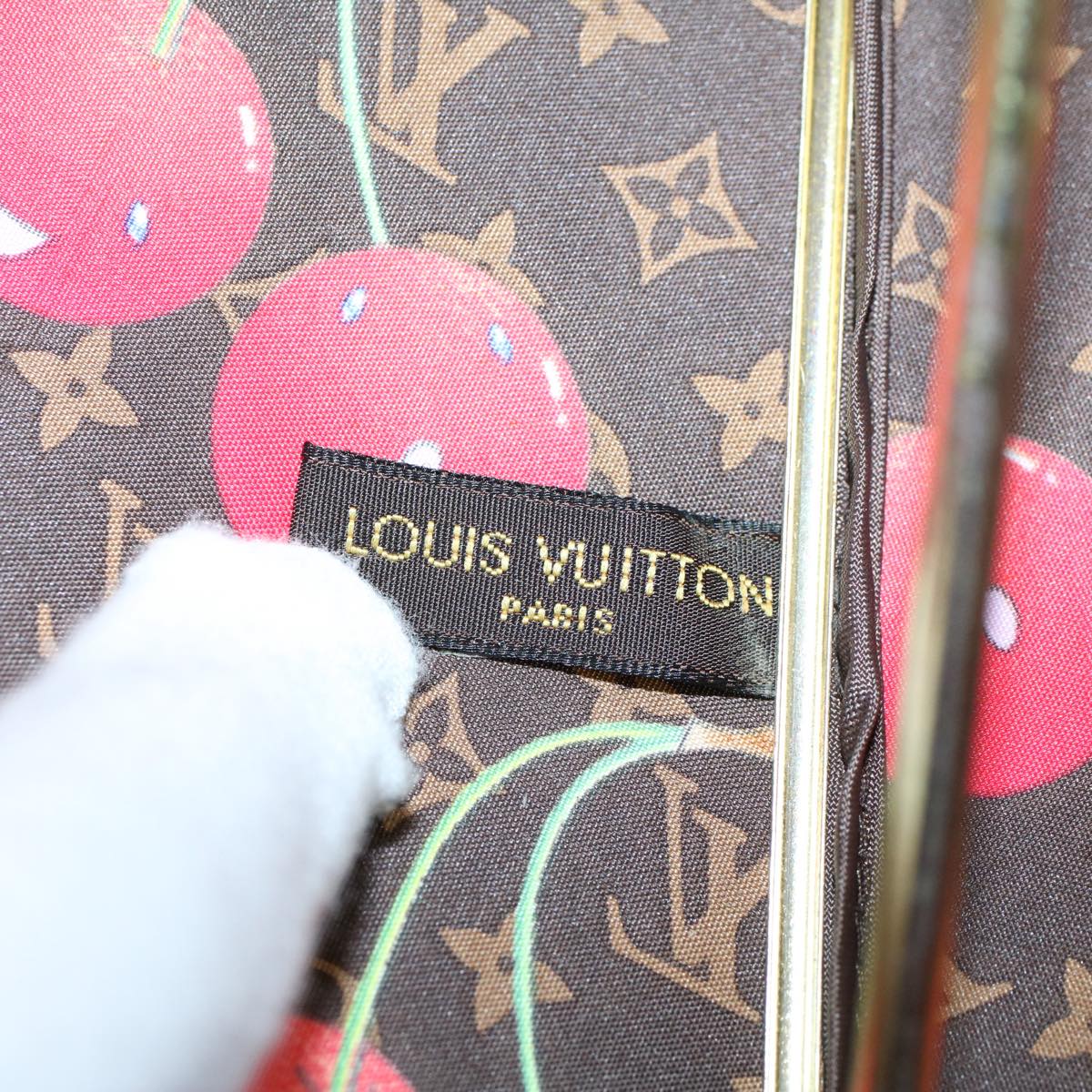 LOUIS VUITTON Monogram Cherry Parapluie Umbrella Polyester M70125 ki3536A