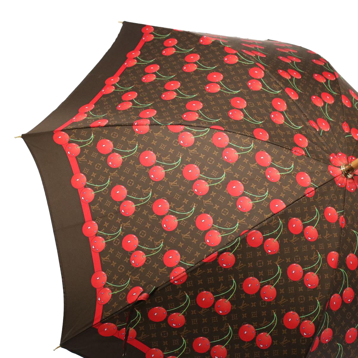 LOUIS VUITTON Monogram Cherry Parapluie Umbrella Polyester M70125 ki3536A