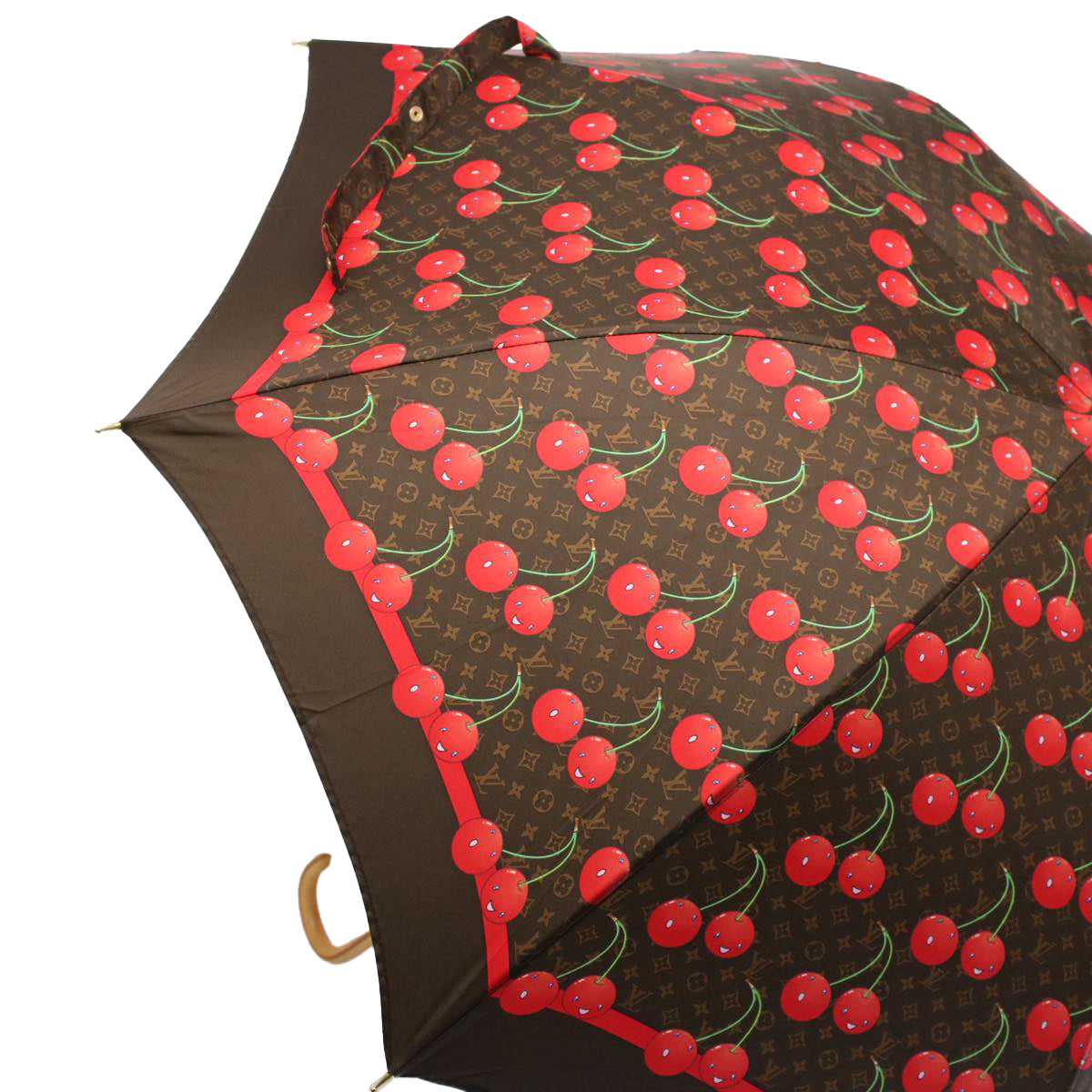 LOUIS VUITTON Monogram Cherry Parapluie Umbrella Polyester M70125 ki3536A