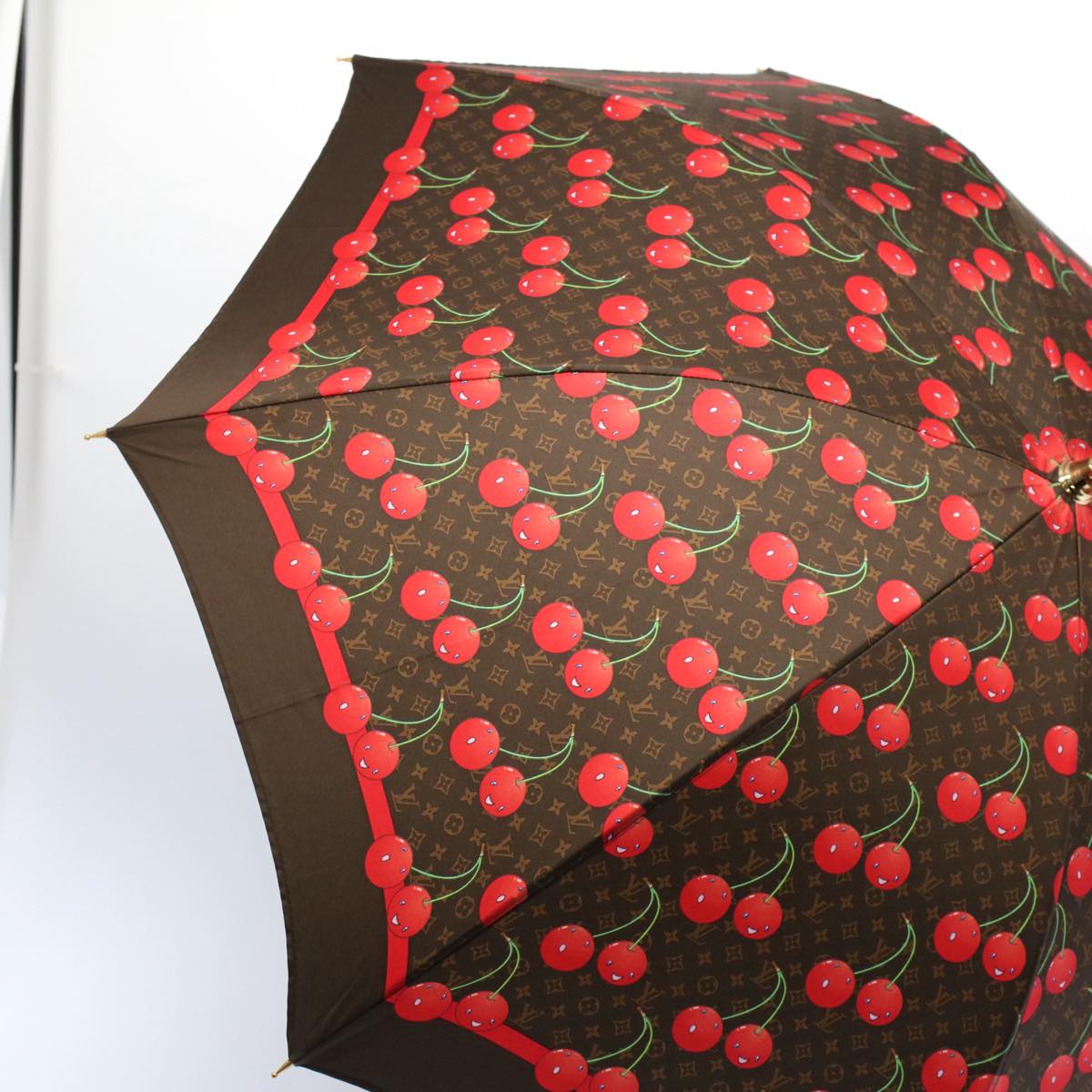 LOUIS VUITTON Monogram Cherry Parapluie Umbrella Polyester M70125 ki3536A