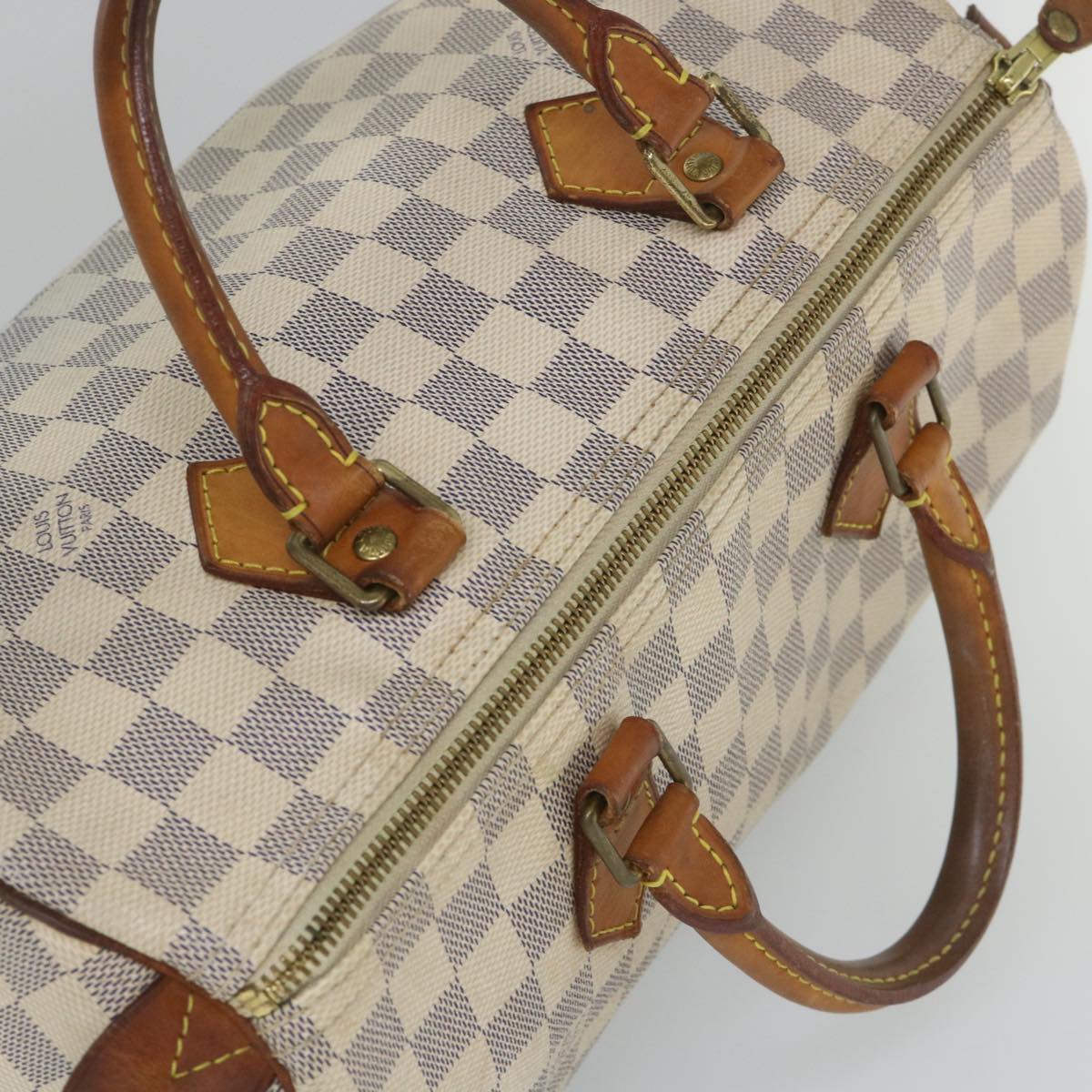 LOUIS VUITTON Damier Azur Speedy 30 Hand Bag N41533 LV ki3543