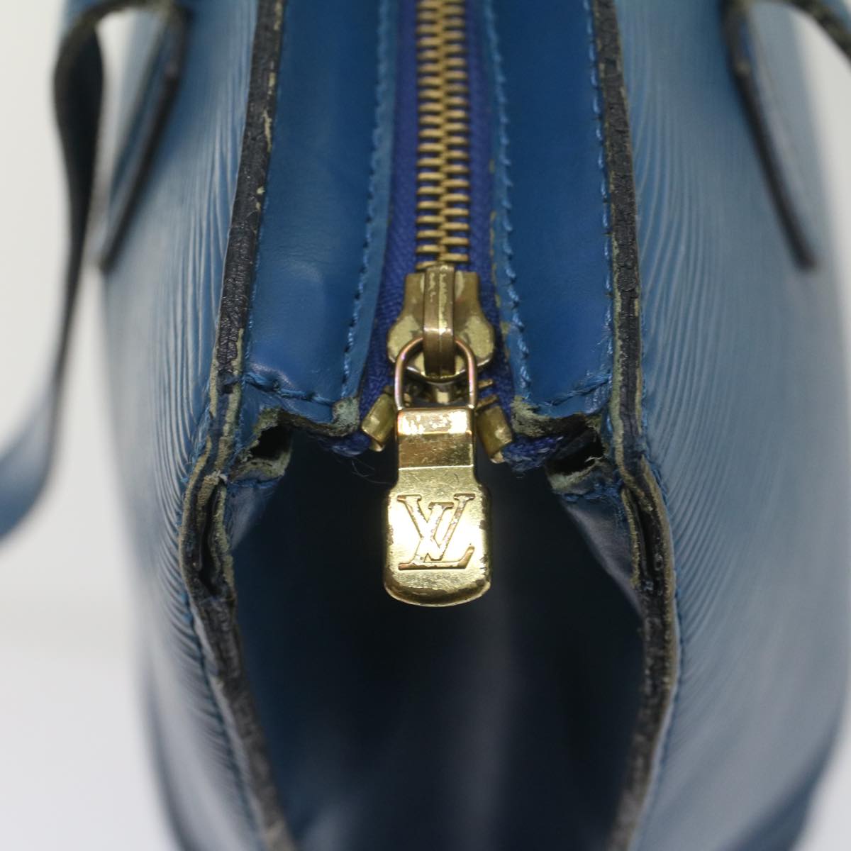 LOUIS VUITTON Epi Saint Jacques Shopping Shoulder Bag Blue M52275 LV ki3549