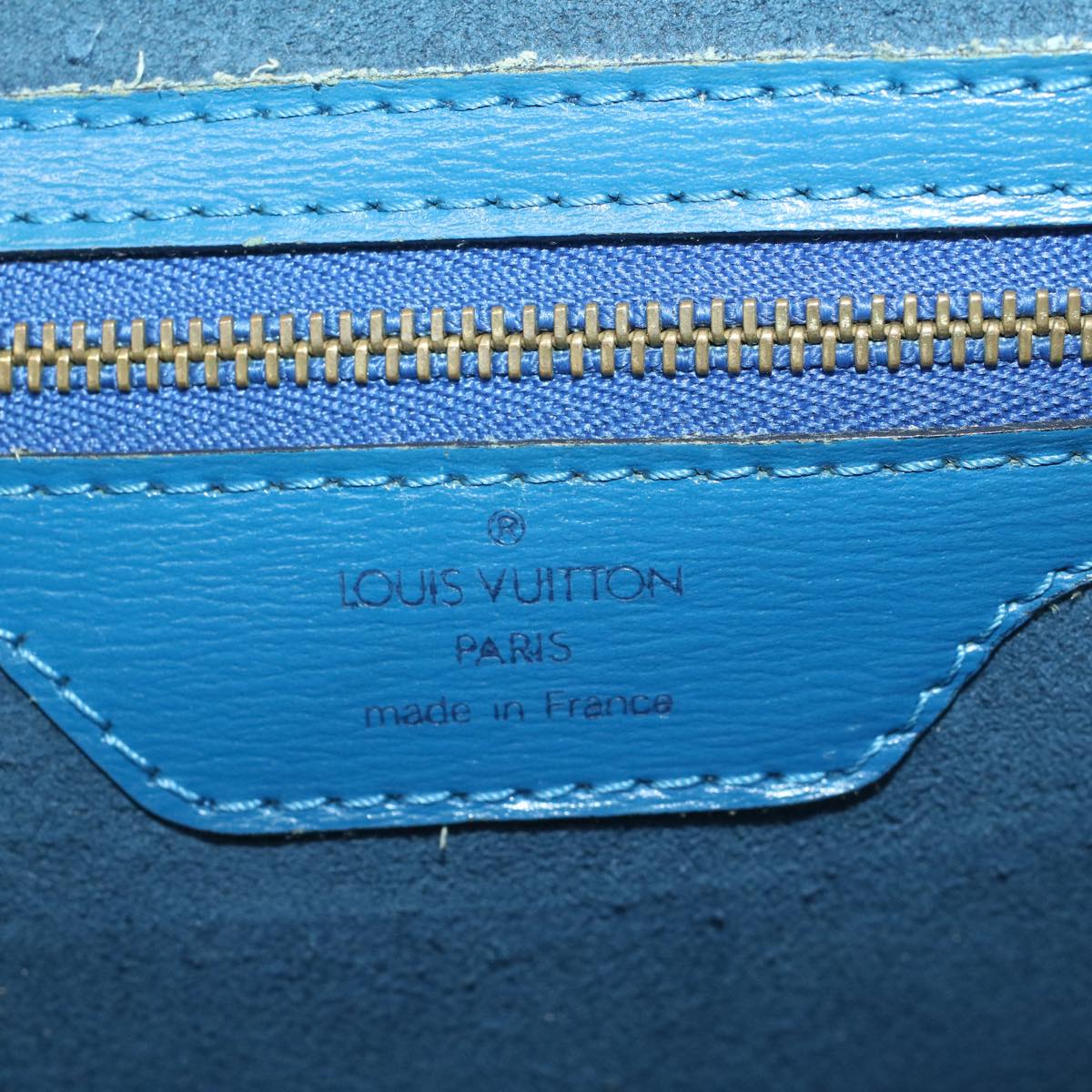 LOUIS VUITTON Epi Saint Jacques Shopping Shoulder Bag Blue M52275 LV ki3549