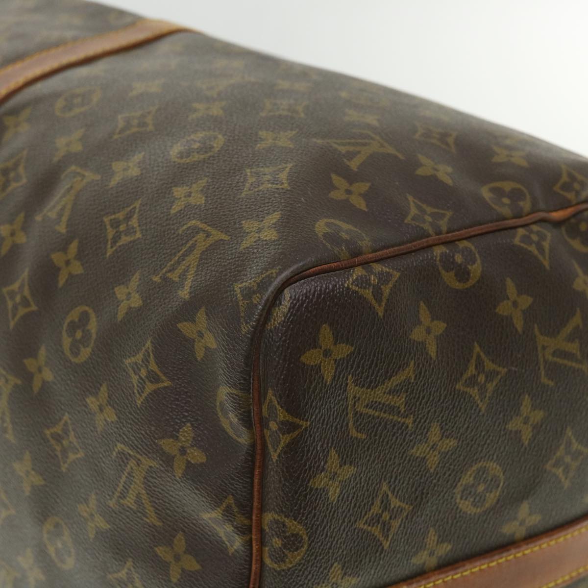 LOUIS VUITTON Monogram Keepall Bandouliere 55 Boston Bag M41414 LV ki3552